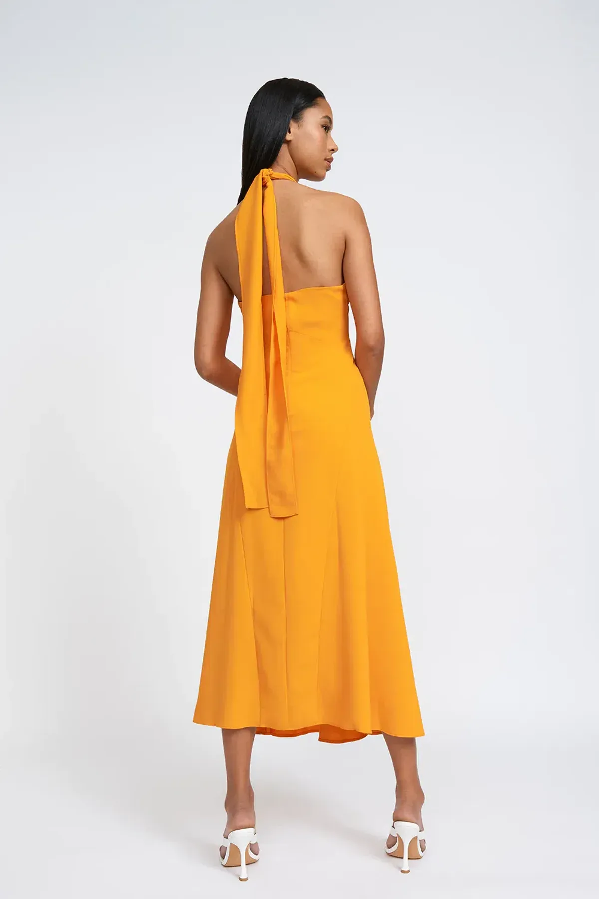 By Johnny Zina Midi Dress Orange Size 6 - Image 7