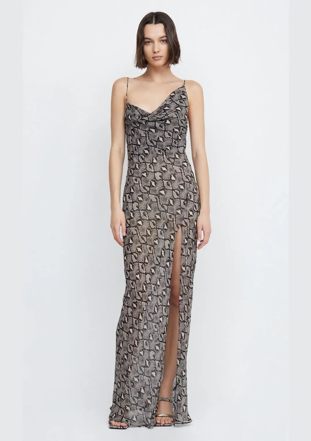 Bec & Bridge Portia Drape Maxi Dress Print Size 6 for rent on The Volte - main image
