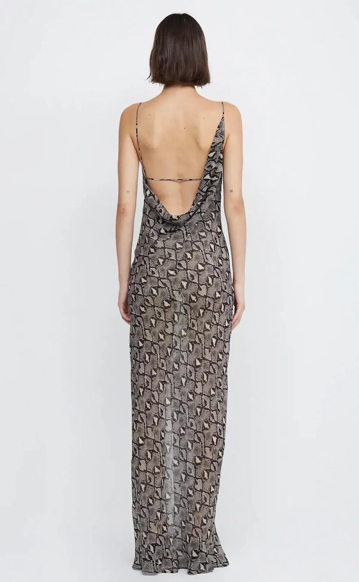 Bec & Bridge Portia Drape Maxi Dress Print Size 6 - Image 2