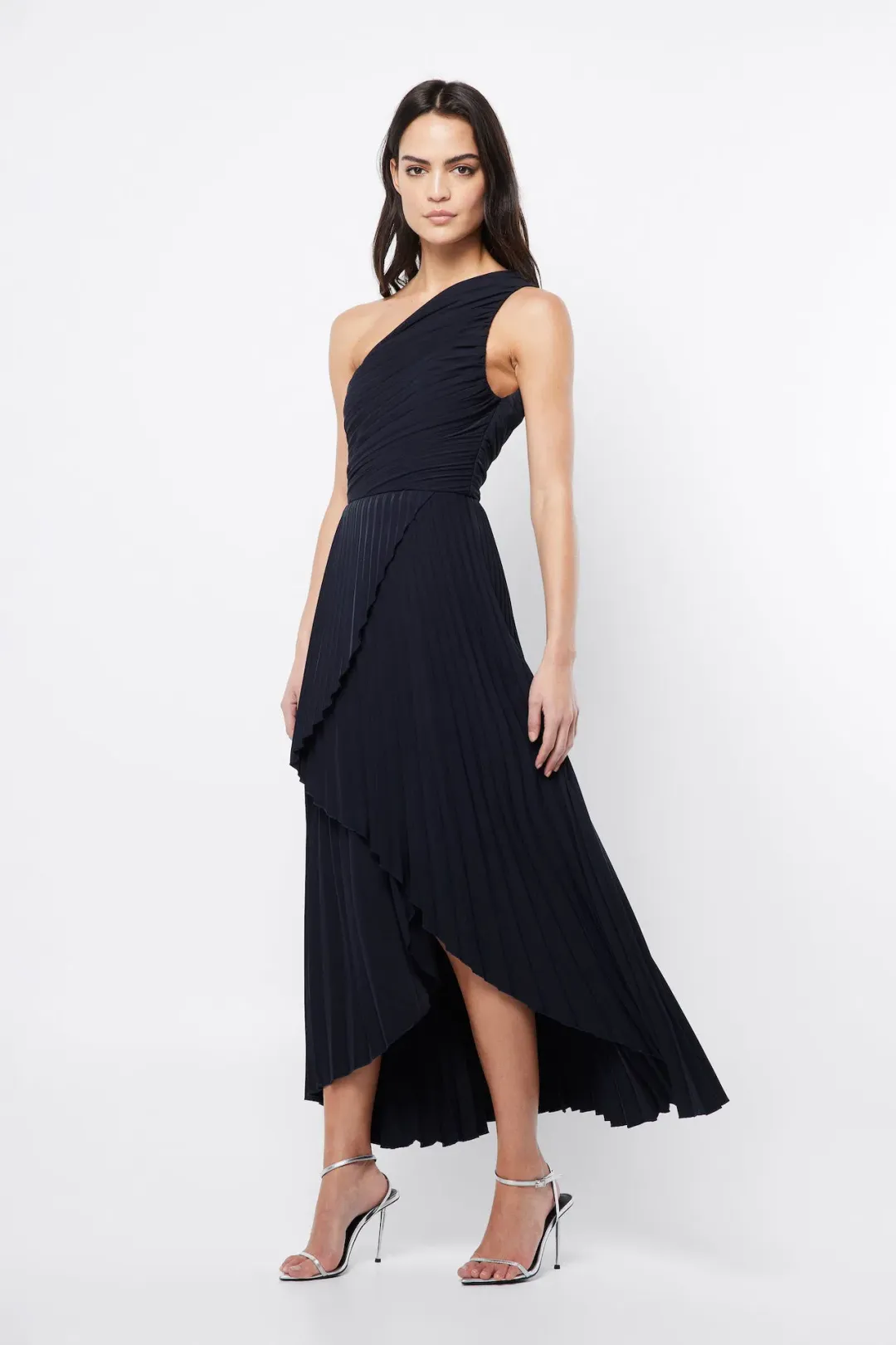 Mossman The Breakthrough Maxi Dress Navy Ink Blue Size 12 for rent on The Volte - main image