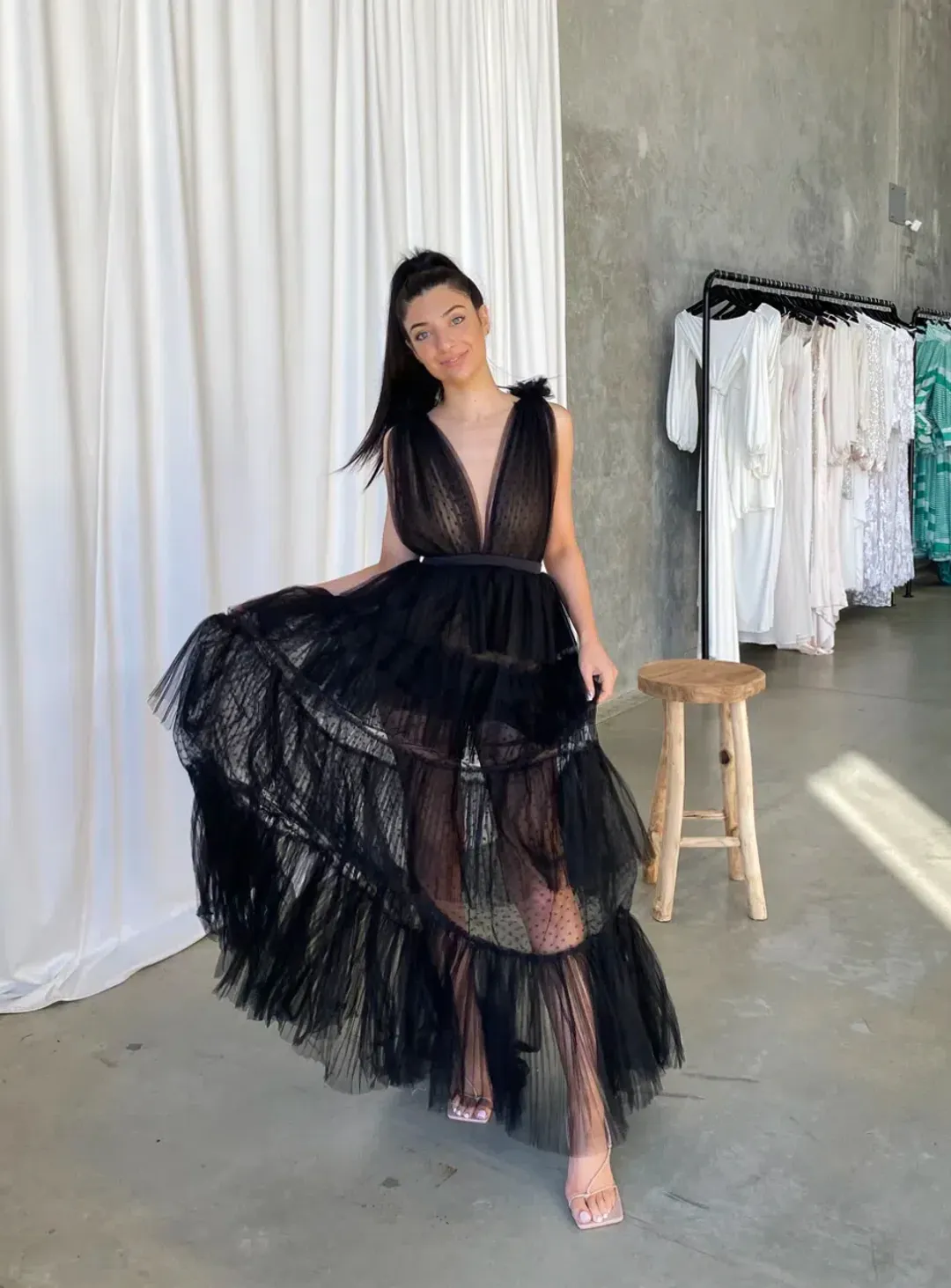 Lexi Zendaya Dress Black Size 8 for rent on The Volte - main image