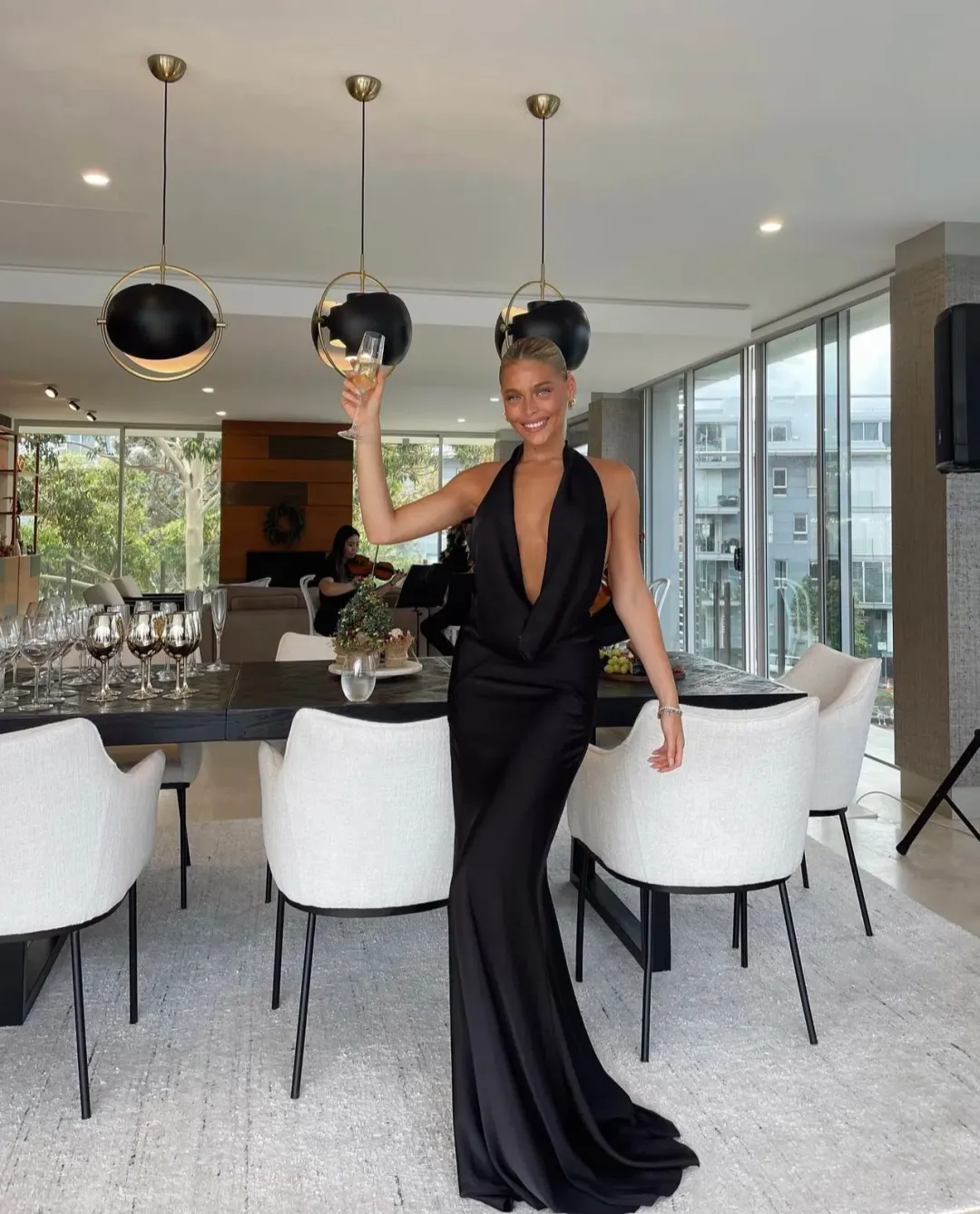 Rat & Boa Donyale Dress Black Size XS/Au 6 for rent on The Volte - main image