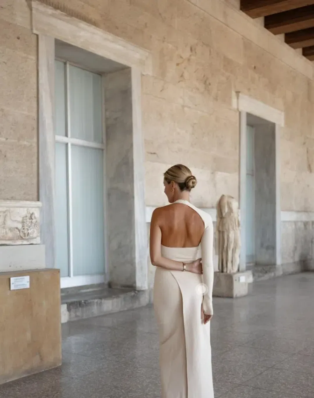 Sir The Label Manifesto Sleeve Midi Dress in Butter Size 1 / AU 8 for rent on The Volte - main image