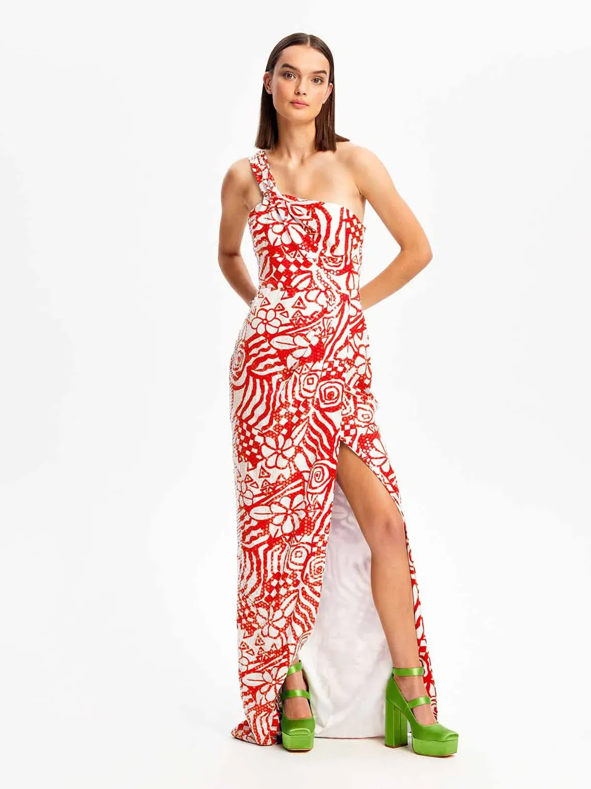 Alice McCall Daisy Daze Gown in Salsa Red Size 10 AU  - Image 1