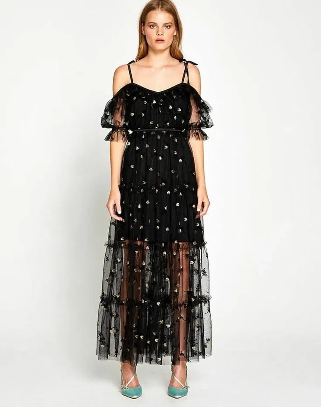 Alice McCall Moon Lover Midi Dress Black Size 8 AU for rent on The Volte - main image