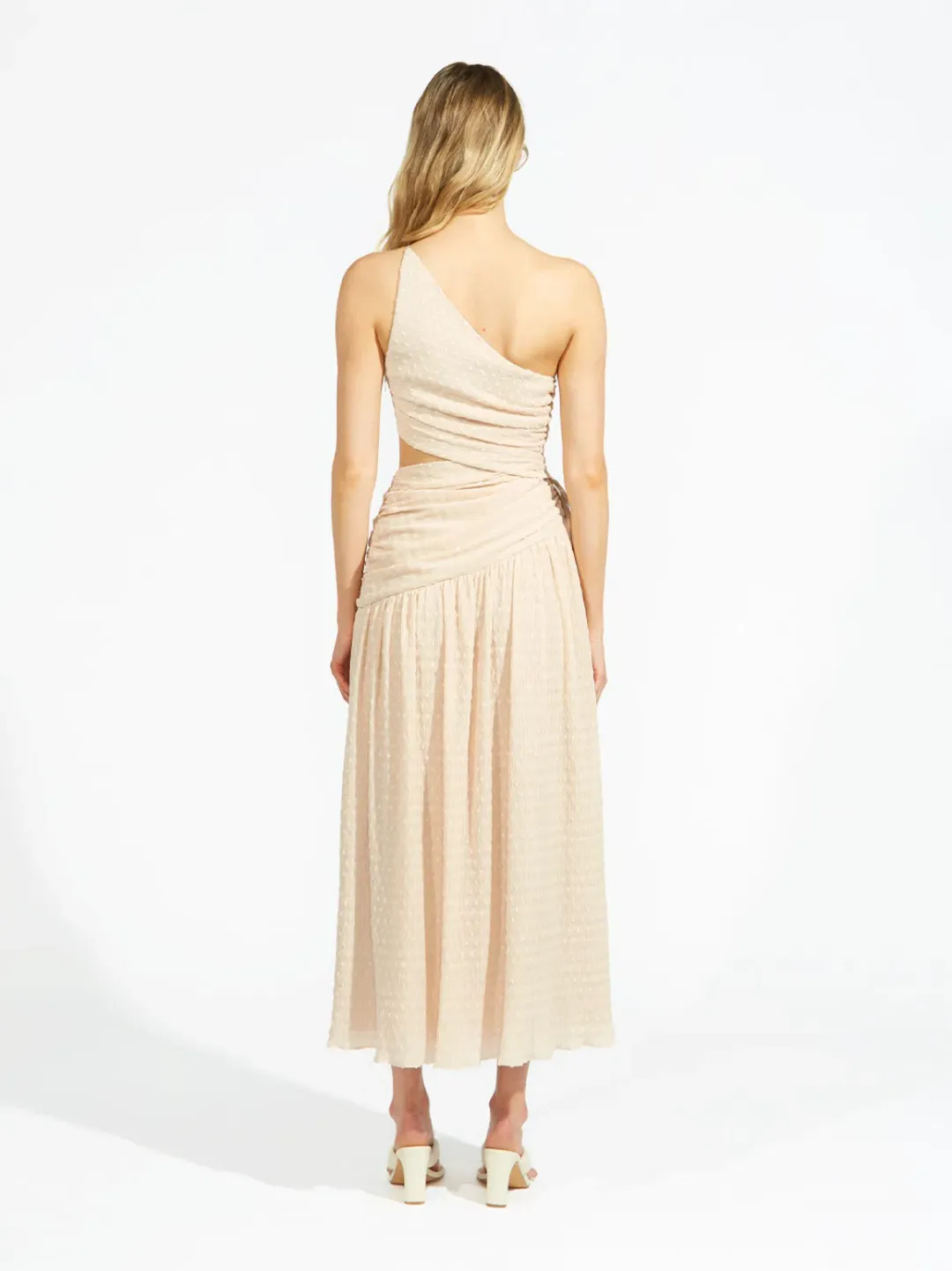 Alice McCall Lolita Midi Dress in Chai Latte Size 12 AU  for rent on The Volte - main image
