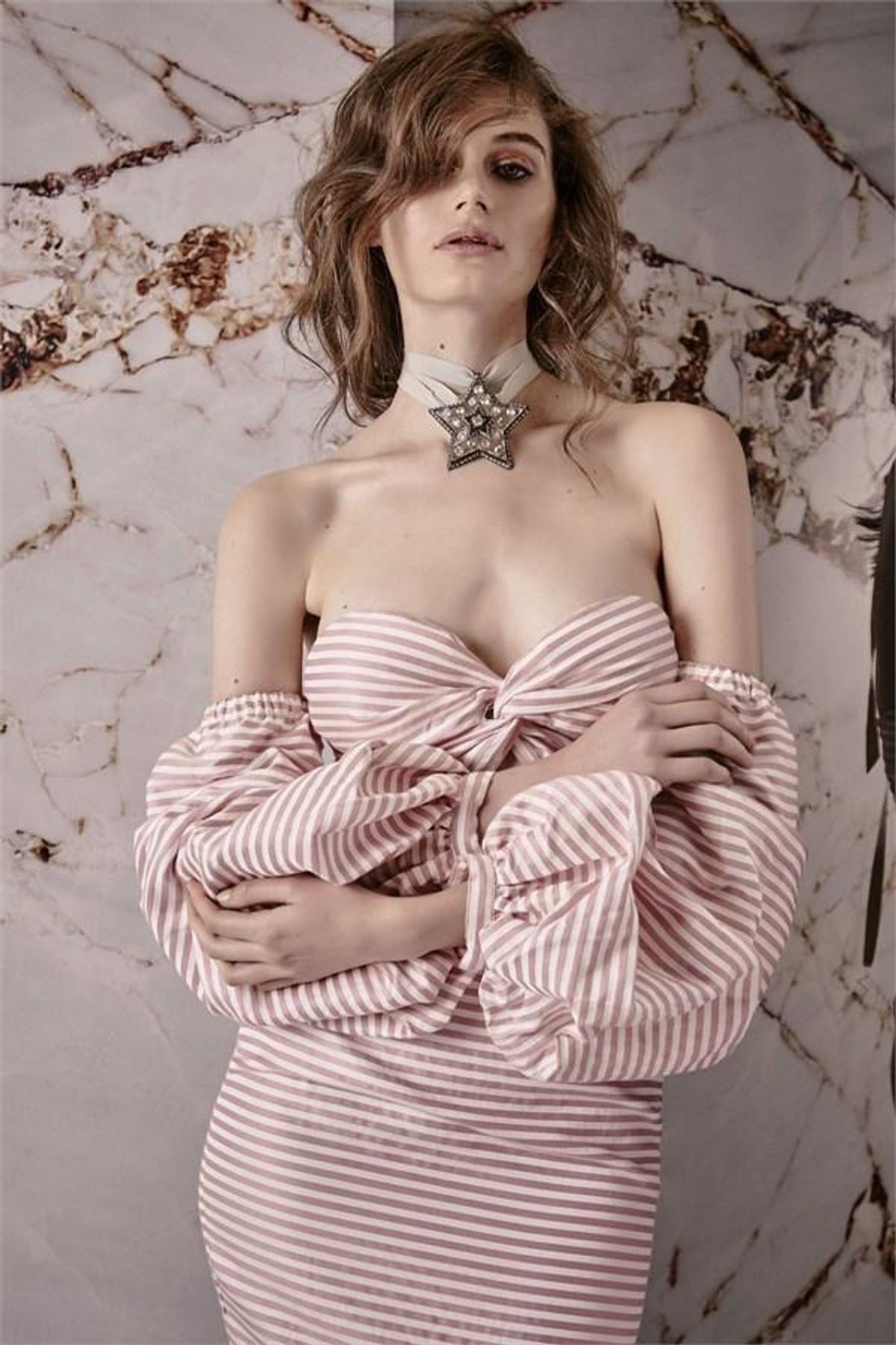 Asilio Candy Eyed Dress Pink White Stripe Size 6 - Image 8