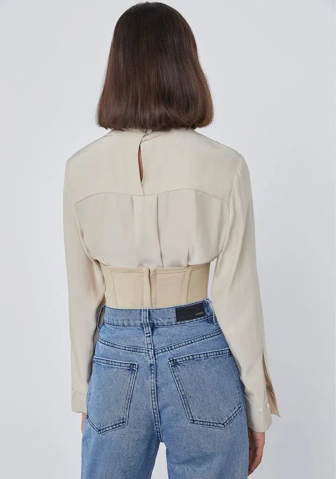 Viktoria and Woods Sistine Corset in Nude/Tan Size 4 for rent on The Volte - main image