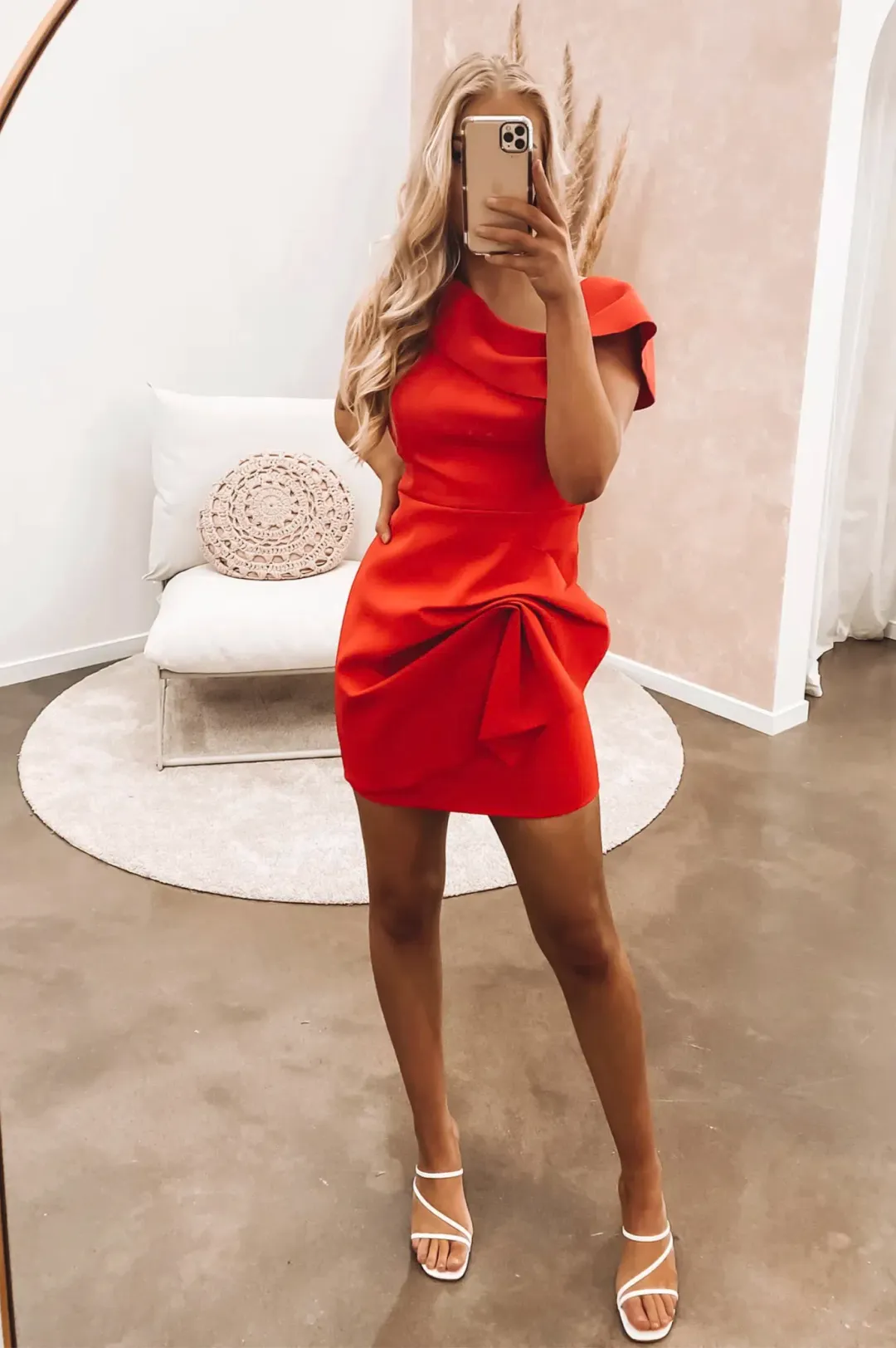 Mossman Into The Deep Mini Dress Red Size 8  for rent on The Volte - main image