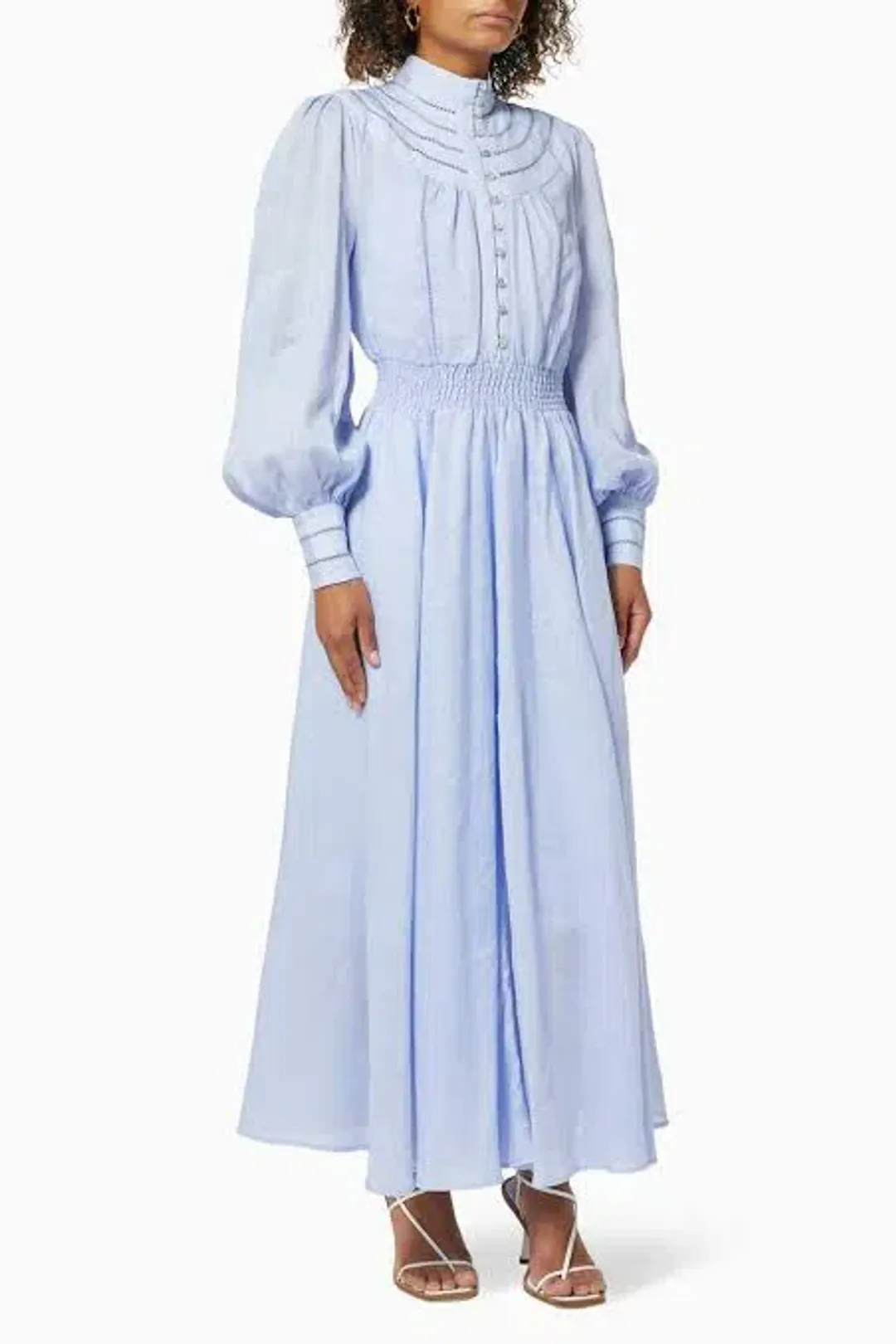 Alemais Felicia Midi Dress Blue Size 10 for rent on The Volte - main image