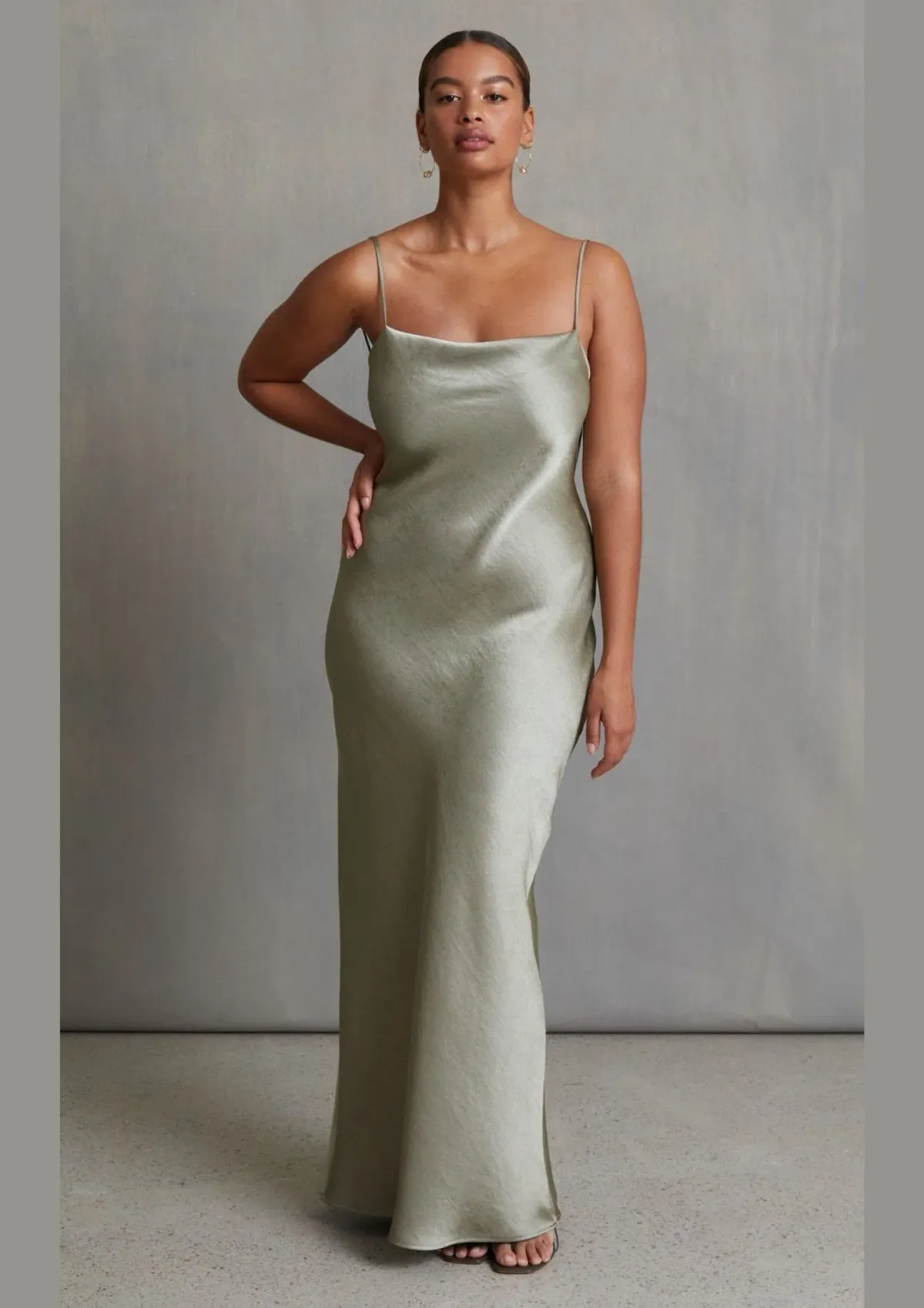 Bec & Bridge The Dreamer Tie Maxi Dress Sage Size 10 - Image 1