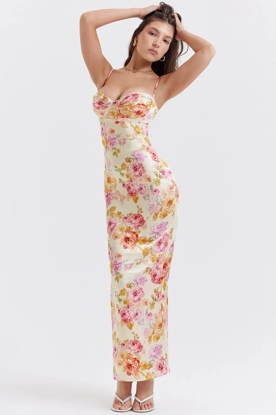 House Of CB Josefina Maxi Dress Floral Size S / AU 8 for rent on The Volte - main image