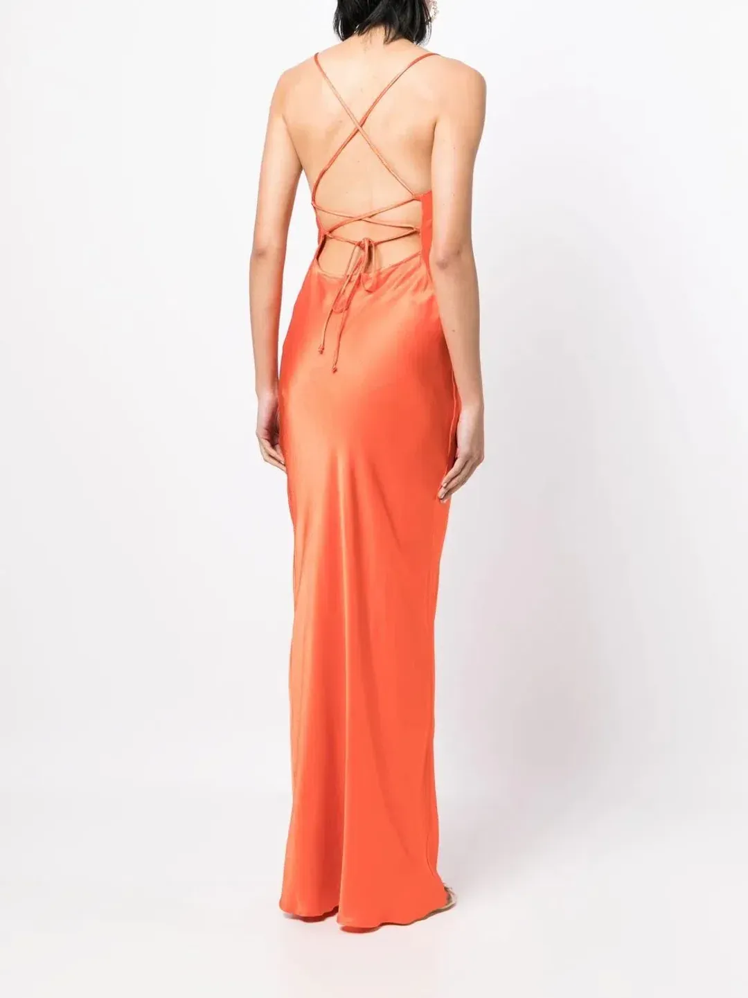 Bec & Bridge Lorelai Tie Maxi Dress Orange Size 6 for rent on The Volte - main image