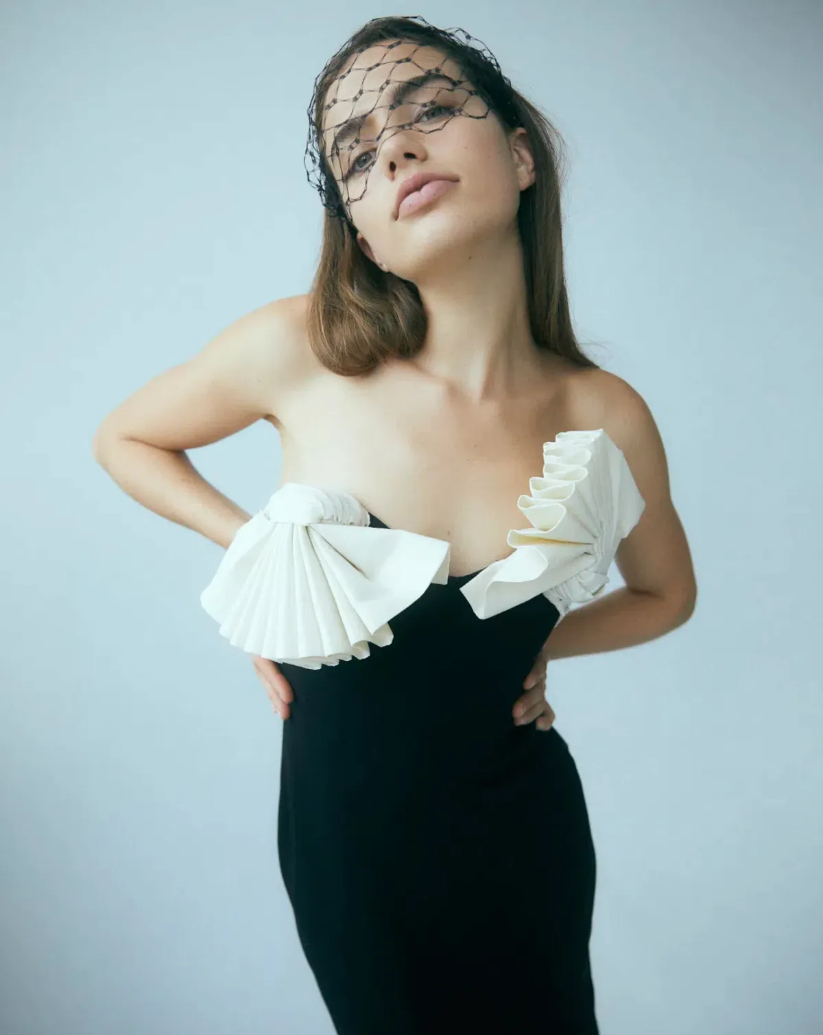 Rachel Gilbert Lavina Midi Dress Black/White Size 1 / AU 8 - Image 1