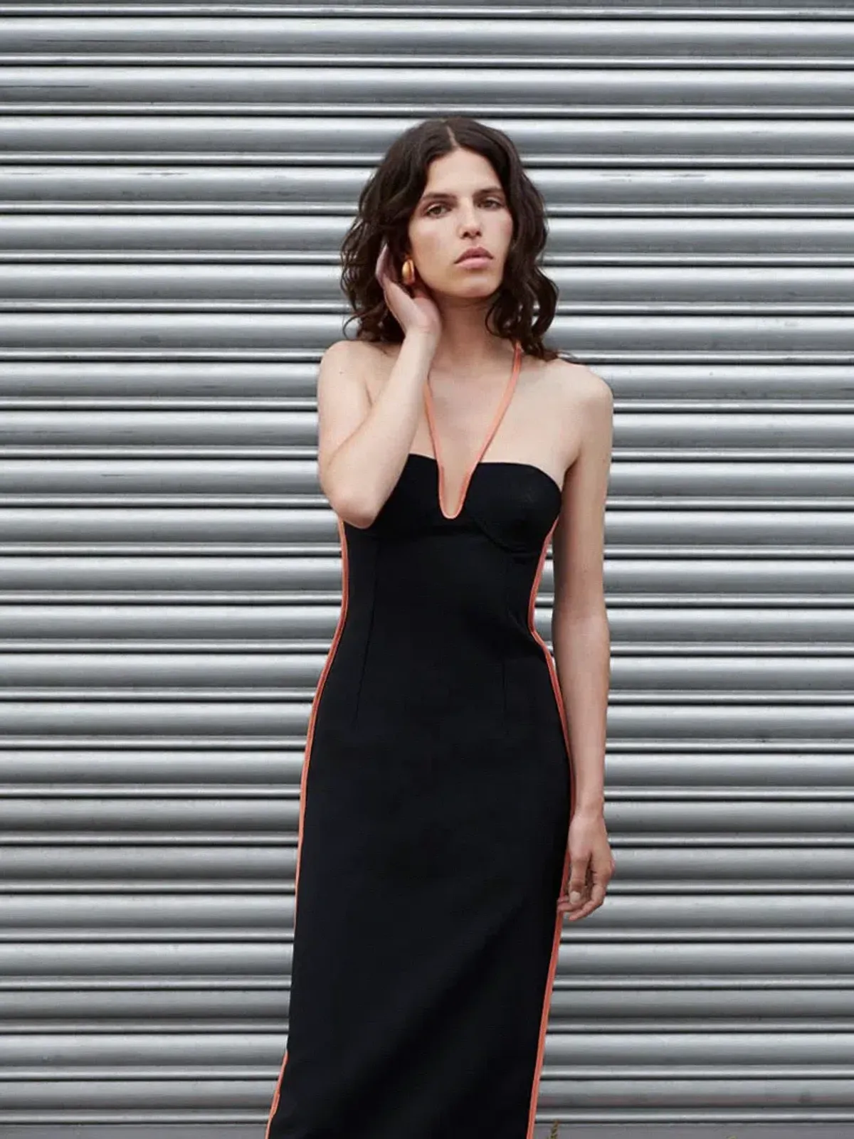 Paris Georgia Nassia Midi Dress Black Size 6 - Image 2