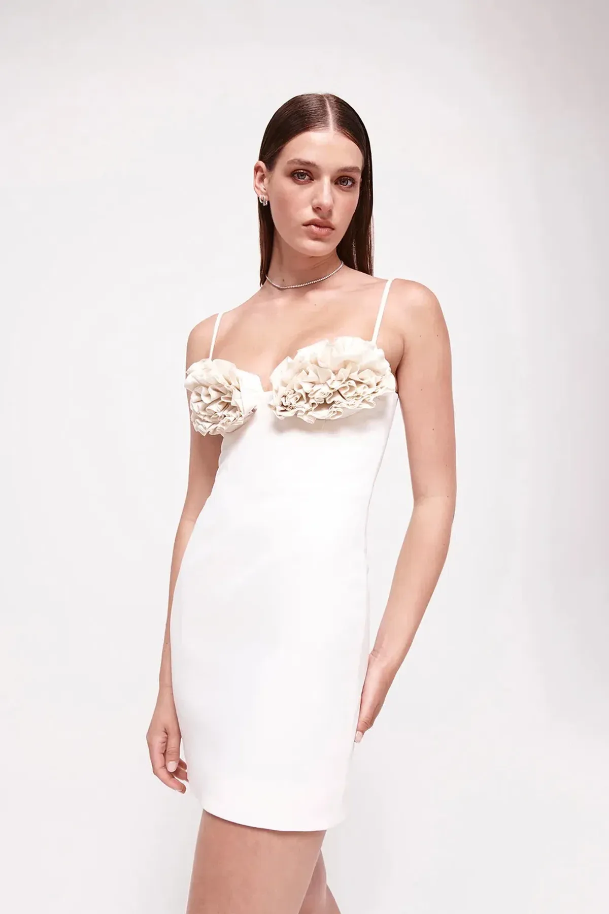 Rachel Gilbert Margot Mini Dress in Coconut Size 1 / AU 8 - Image 2