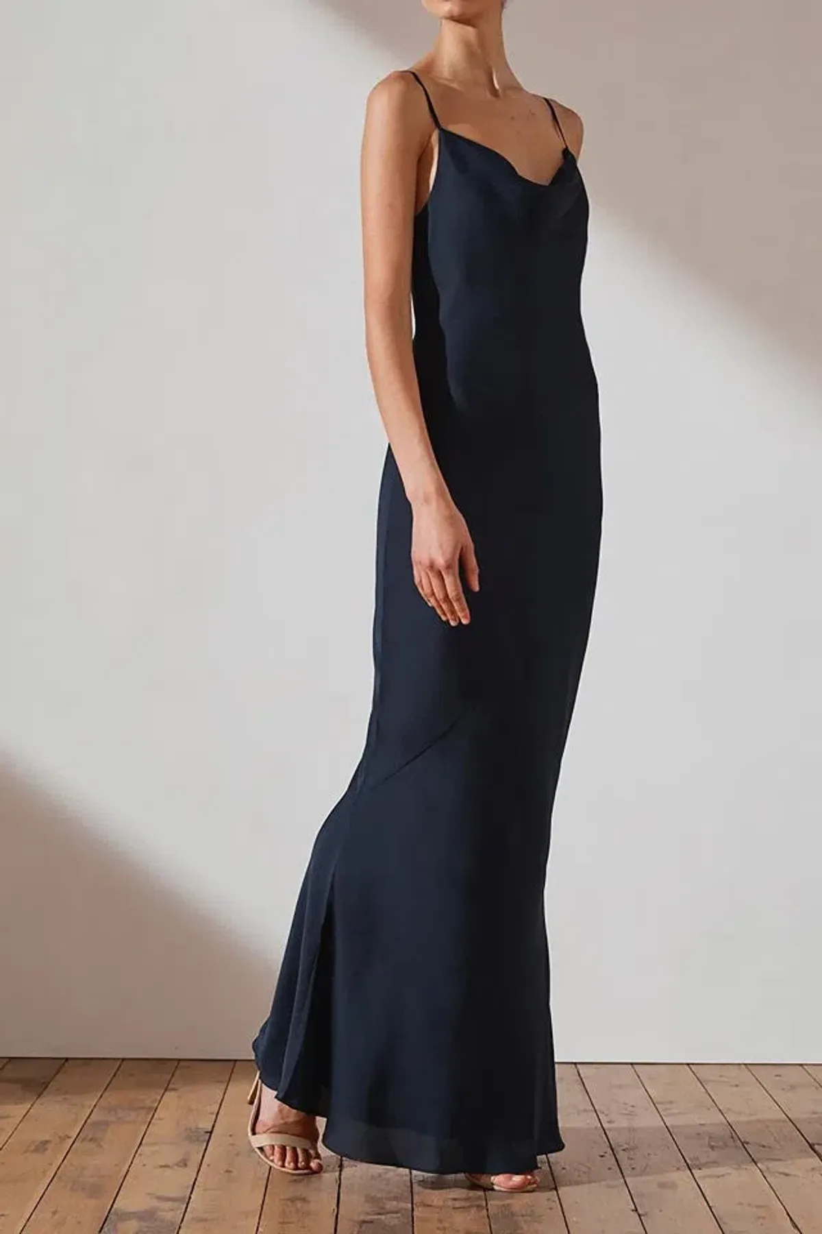 Shona Joy Luxe Bias Cowl Slip Dress Sapphire Size XS/Au 6 - Image 2