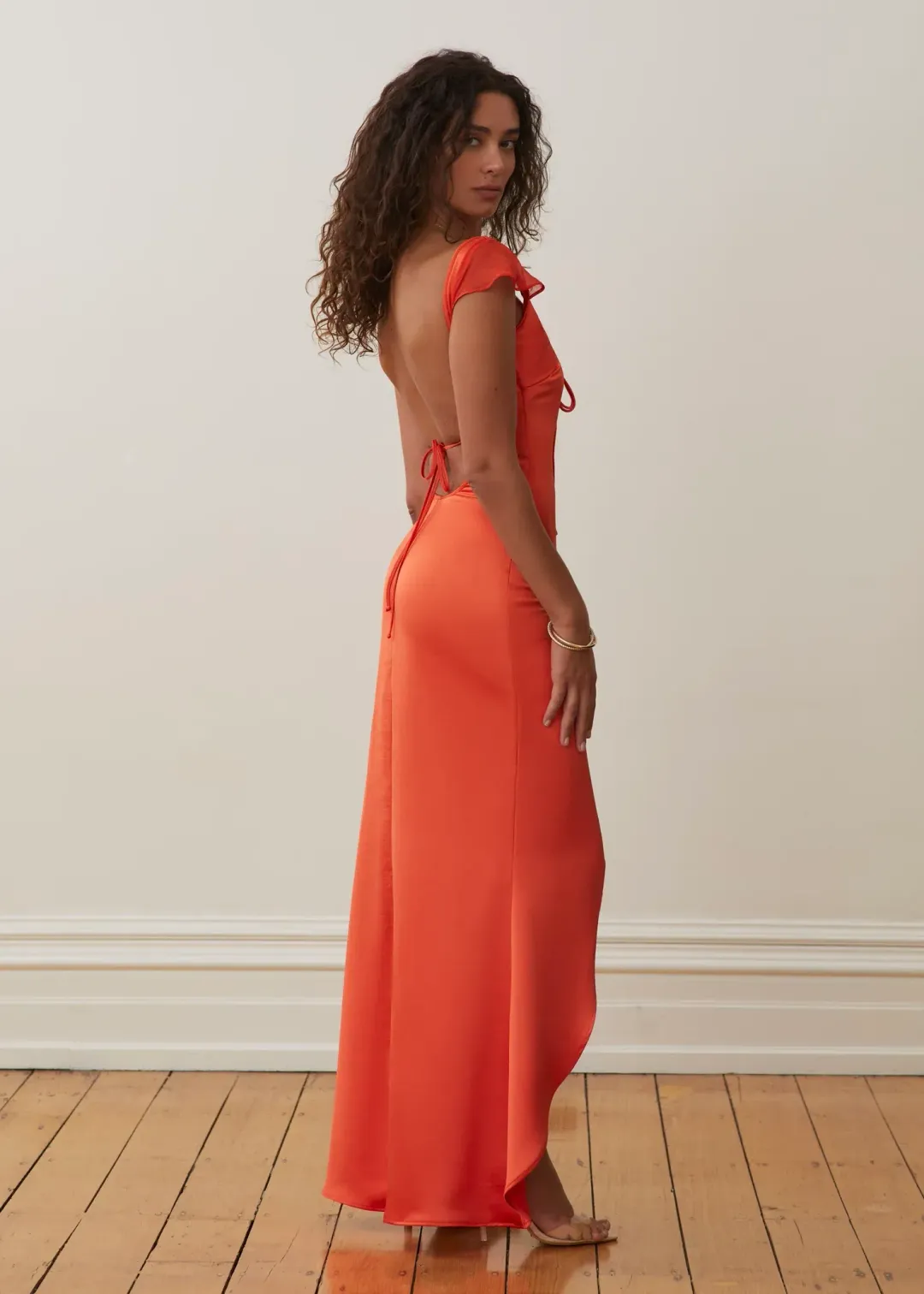 Arcina Ori Savana Dress Orange Size 10 for rent on The Volte - main image