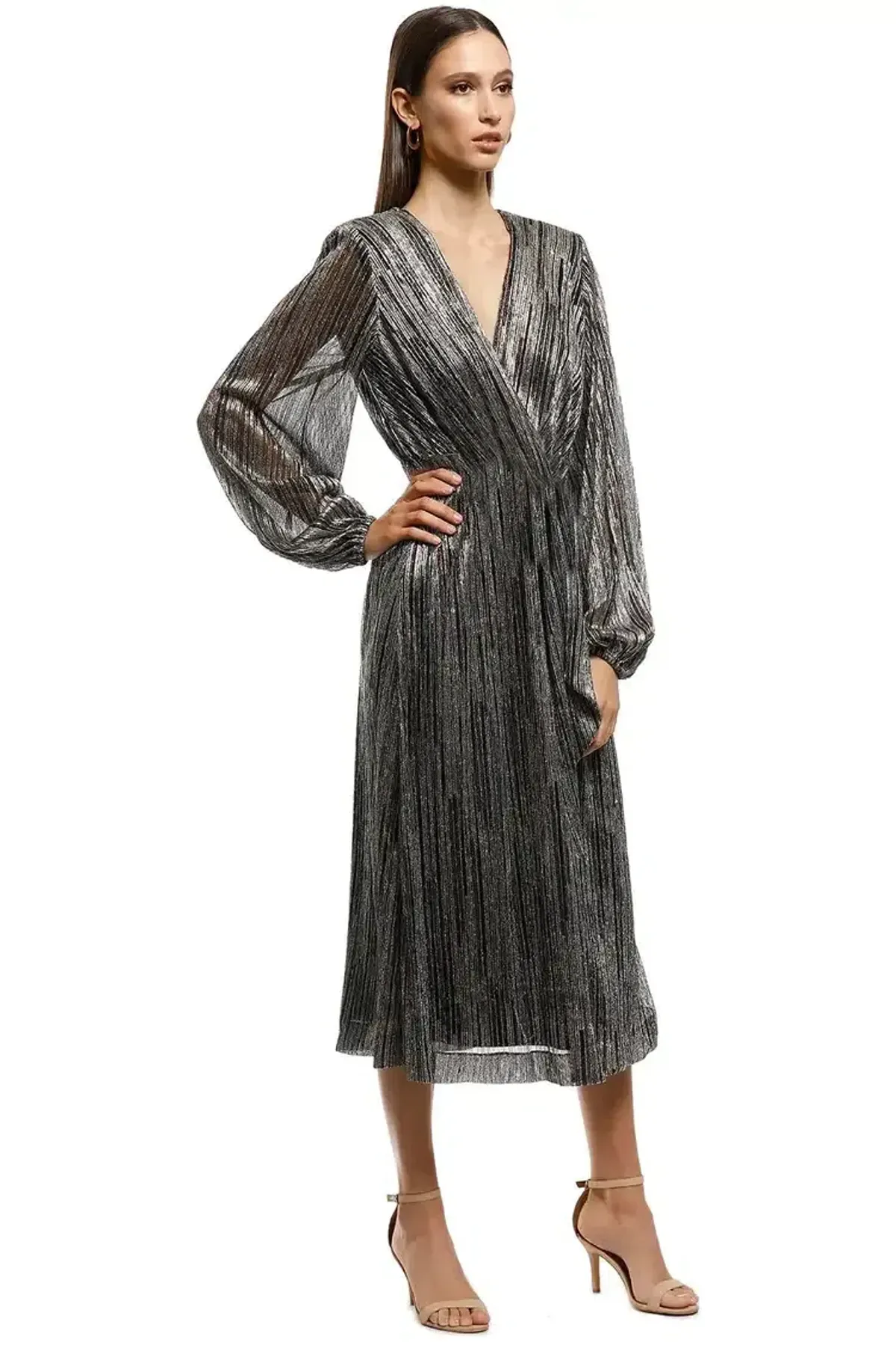 Rebecca Vallance Bellagio Dress Black and Gold Size 6 - Image 2