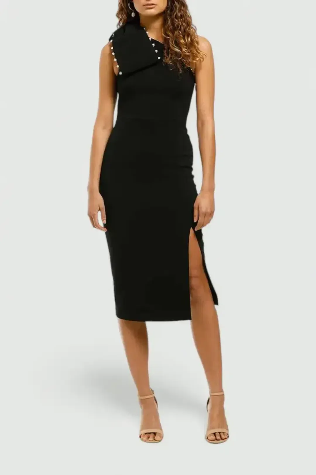 Rebecca Vallance Pipi Midi Black Size 12 for rent on The Volte - main image