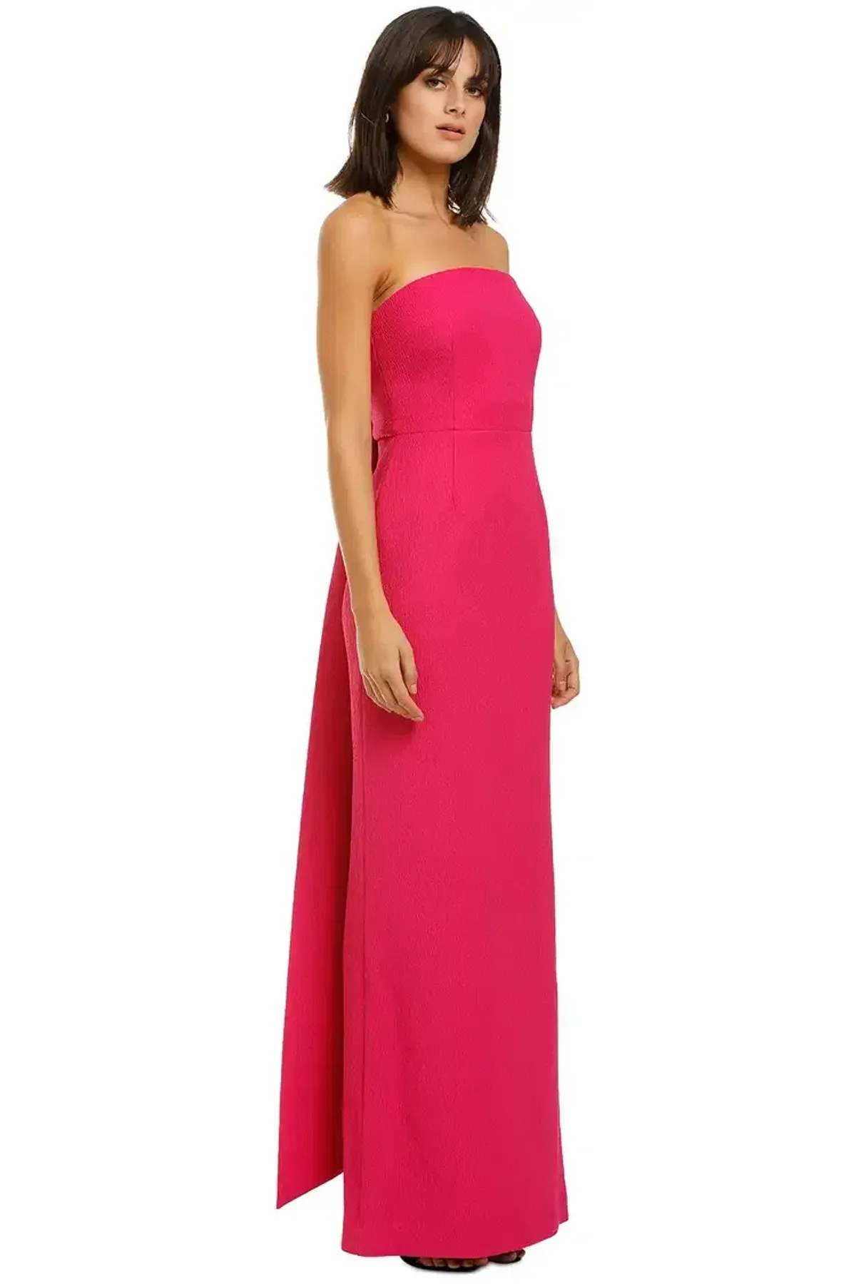 Rebecca Vallance Natalia Tie Gown Magenta Fuschia Pink Size 12 - Image 2