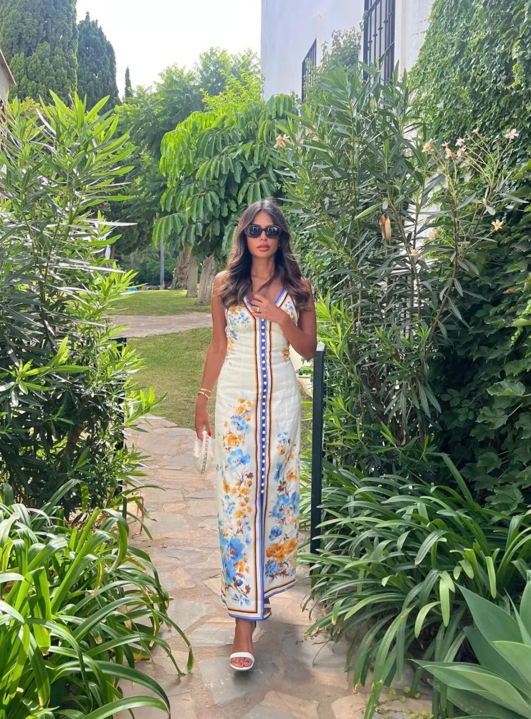 Zimmermann Halycon Slip Dress Floral Print Size 2/AU 10/12 for rent on The Volte - main image