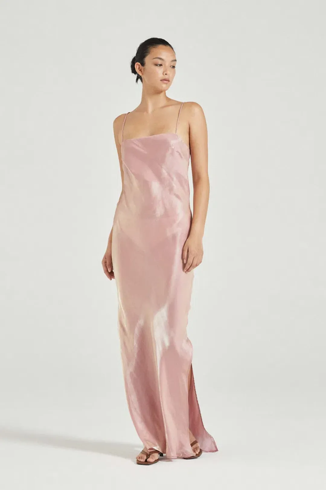 Friends with Frank The Constance Dress Pink Gloss Size M/Au 10  for rent on The Volte - main image