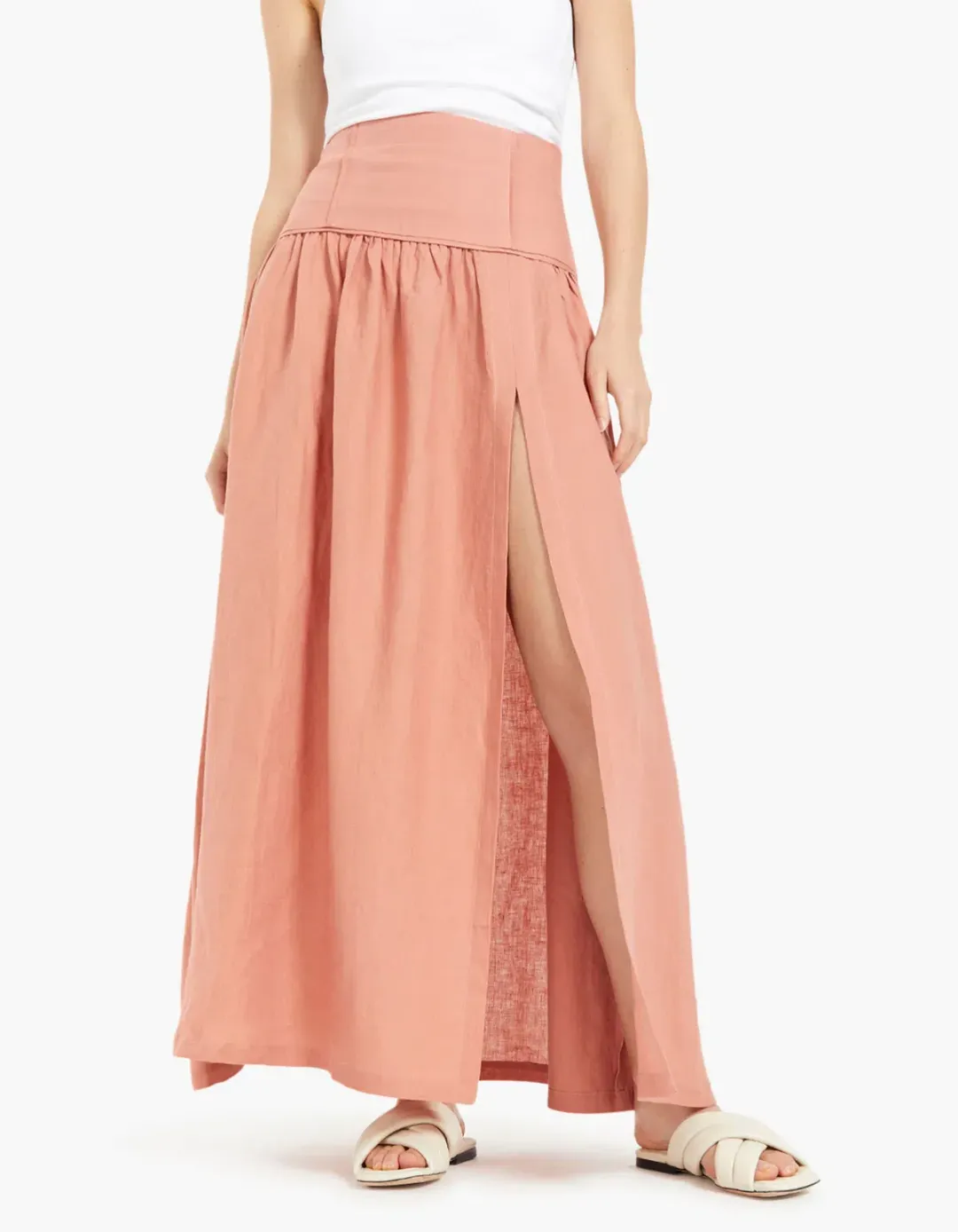 Bec & Bridge Alamos Maxi Skirt in Grapefruit Size 8 for rent on The Volte - main image