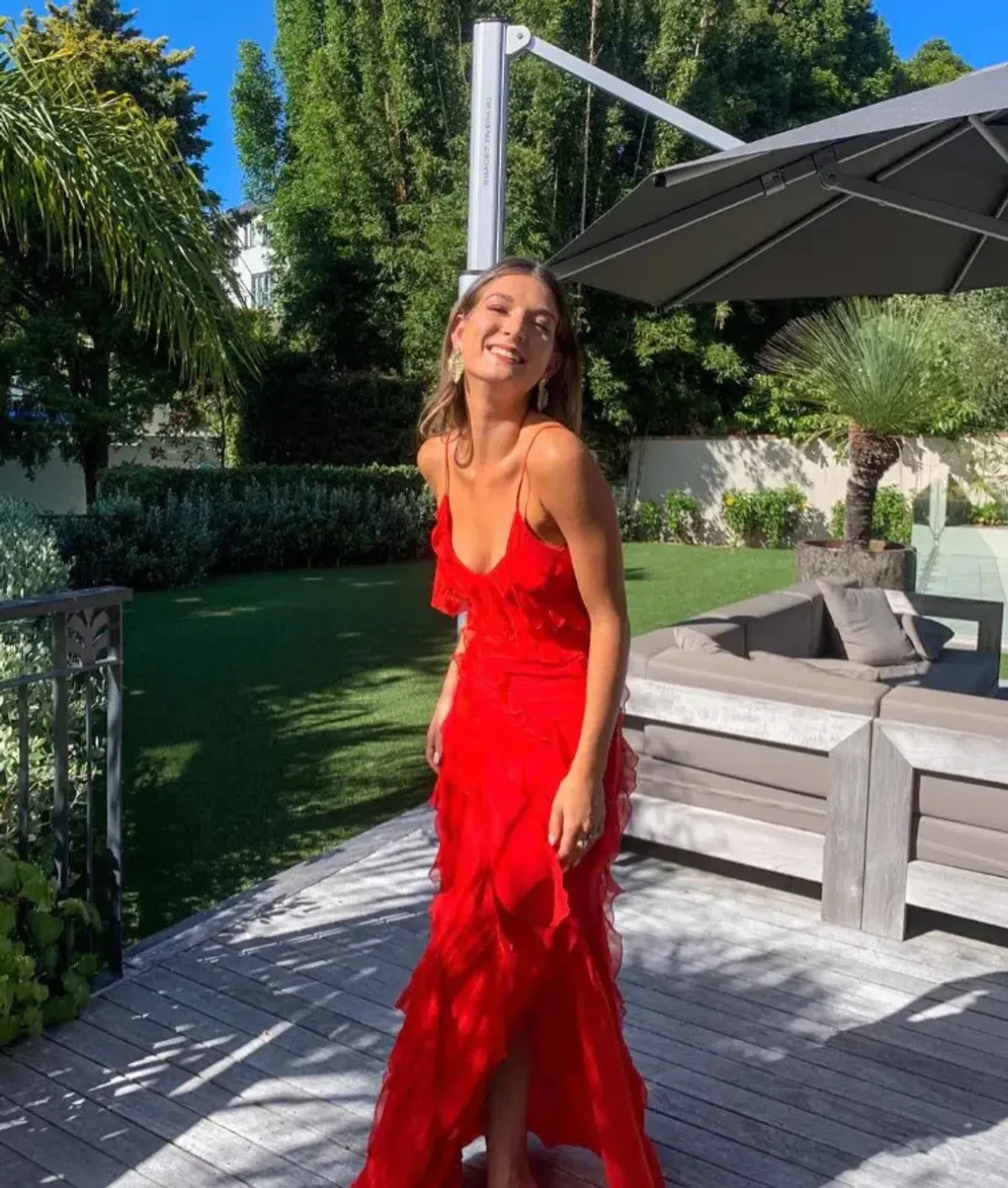 Rat & Boa Cecelia Maxi Dress Red Size M / AU 8 - 10 - Image 4