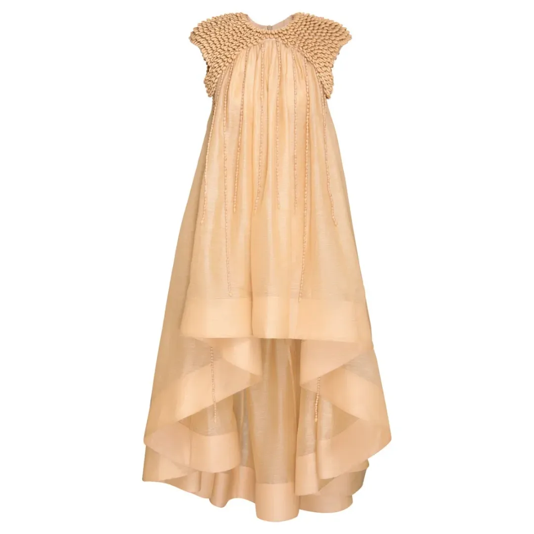 Zimmermann Coaster Embellished Gown Sand Size 0 / AU 8 for rent on The Volte - main image