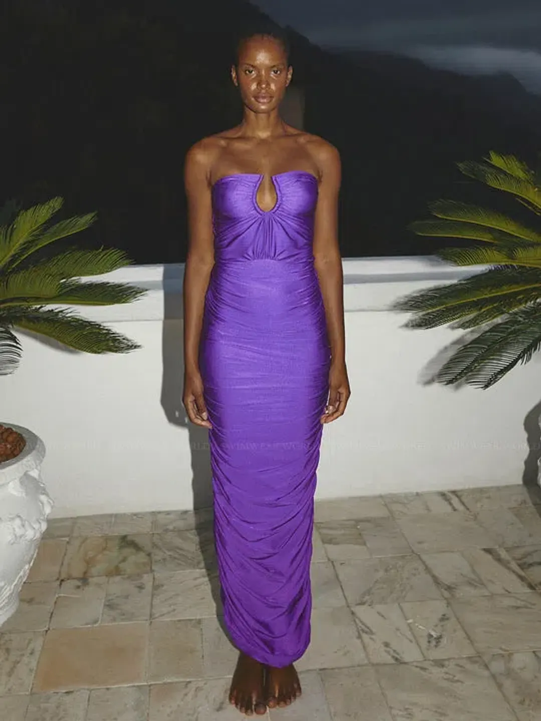 BAOBAB Magalenha Maxi Dress Purple Size 8 for rent on The Volte - main image