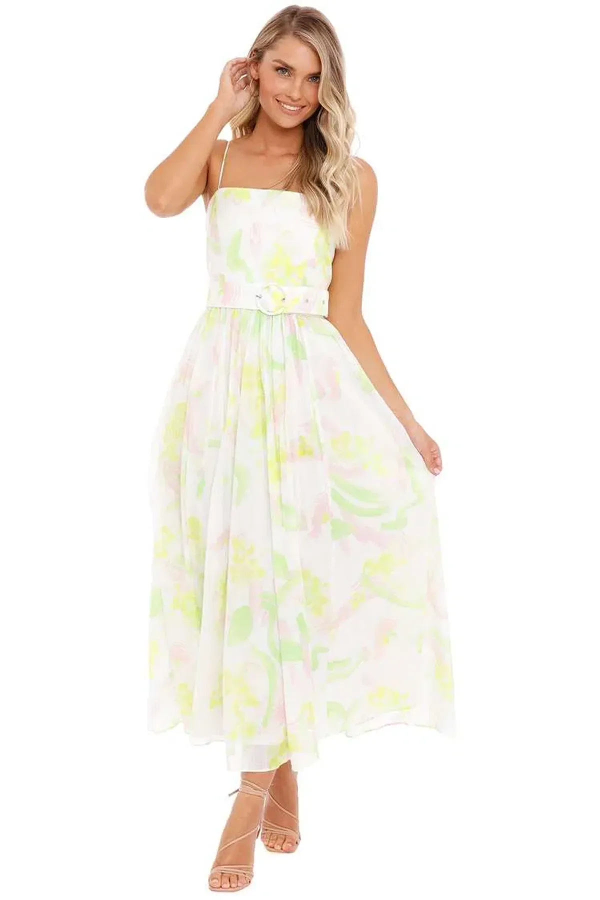 Steele Dalia Dress Spring Winds Multi Floral Size 12 - Image 1