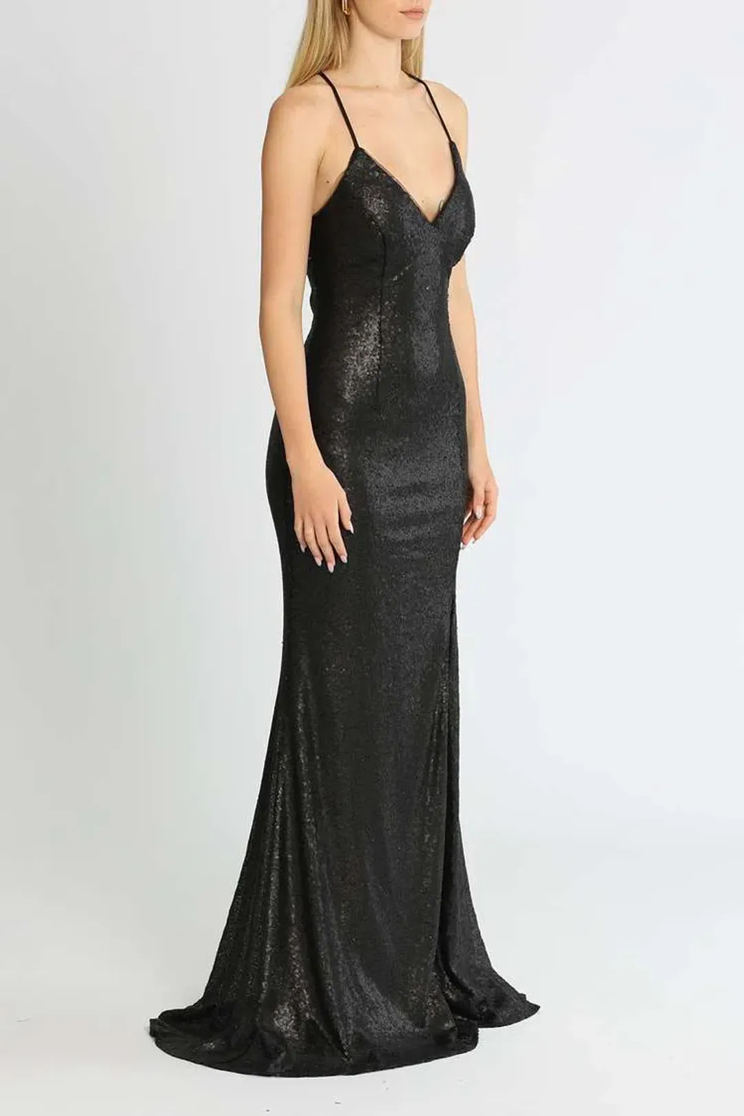 Tania Olsen India Gown Black Size 10 for rent on The Volte - main image