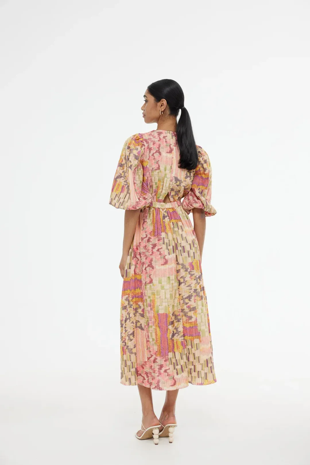 Kinney Electra Dress in Painterly Patchwork Multi Size XS/AU 8 for rent on The Volte - main image