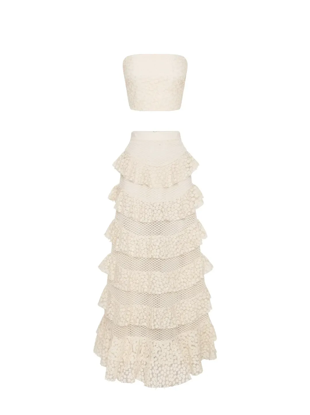 Ixiah Luana Outlaw Set White Size 8 for rent on The Volte - main image