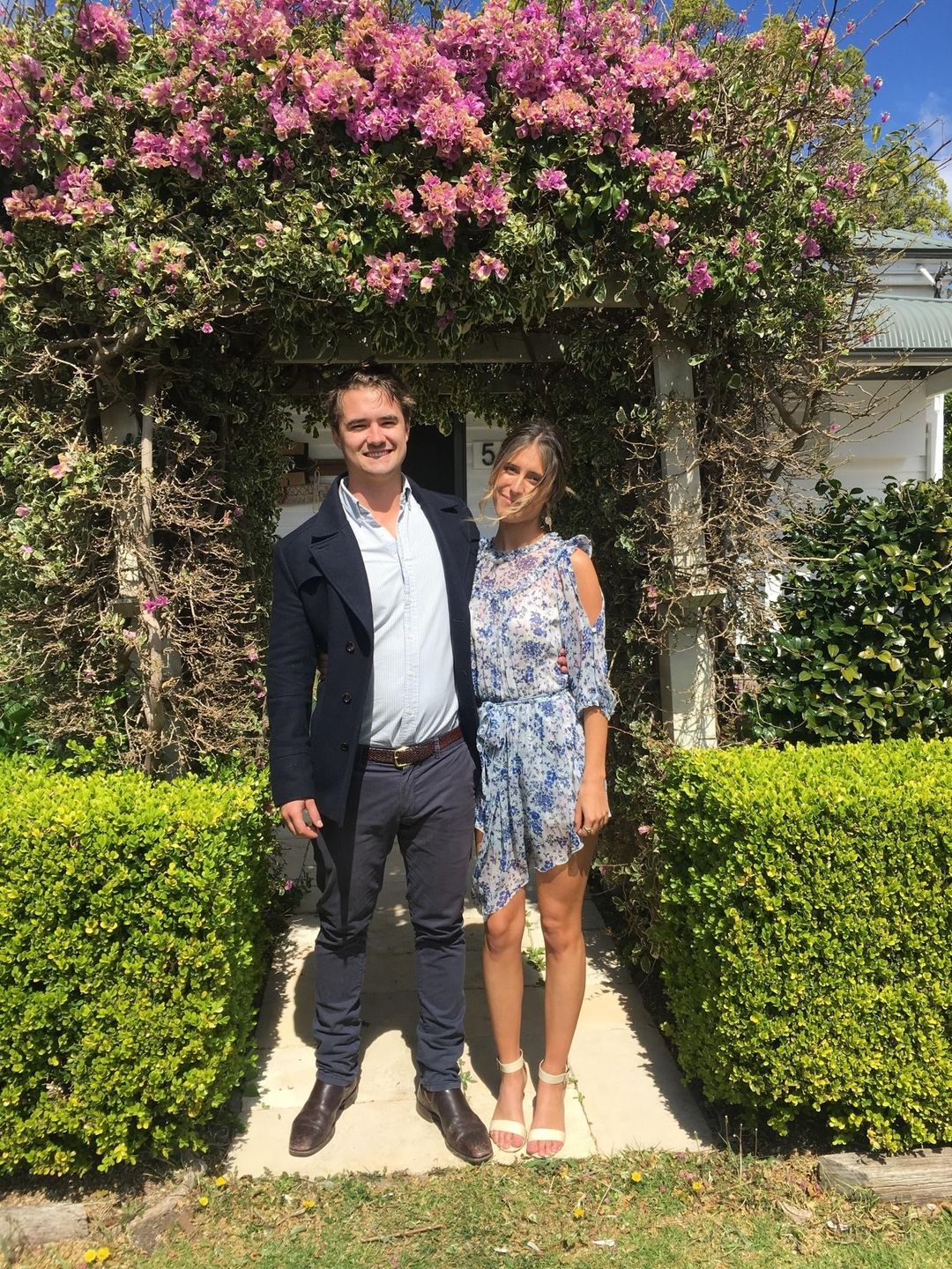 ALICE MCCALL Blue Printed Dress Size 6 for rent on The Volte - main image