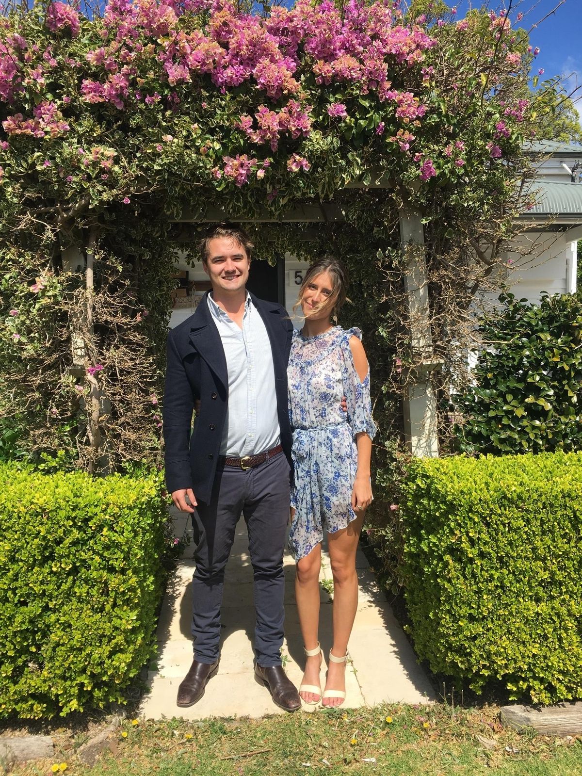 ALICE MCCALL Blue Printed Dress Size 6 - Image 2