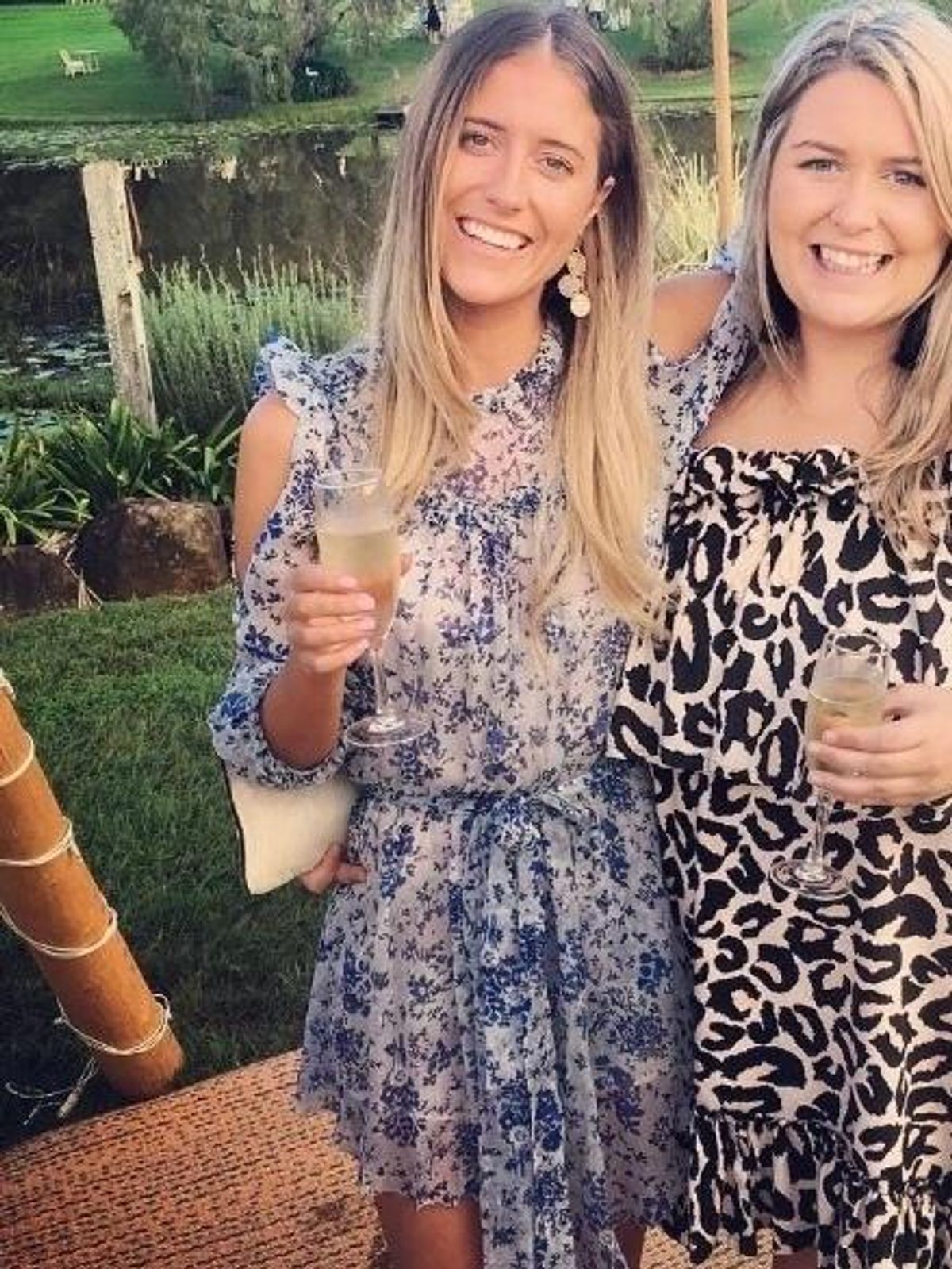 ALICE MCCALL Blue Printed Dress Size 6 - Image 1