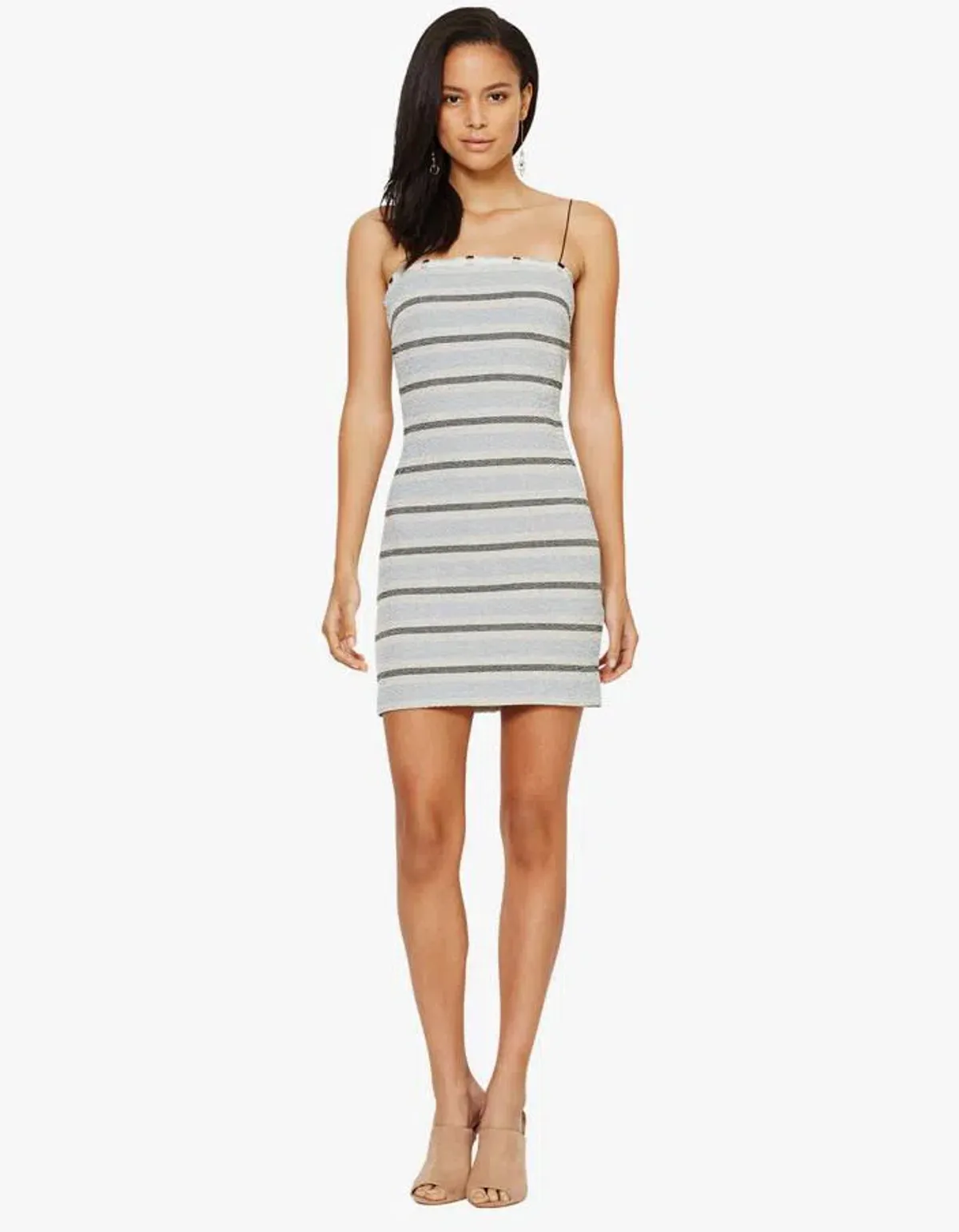 Bec & Bridge Iceberg Mini Dress Stripe Size 8 - Image 1