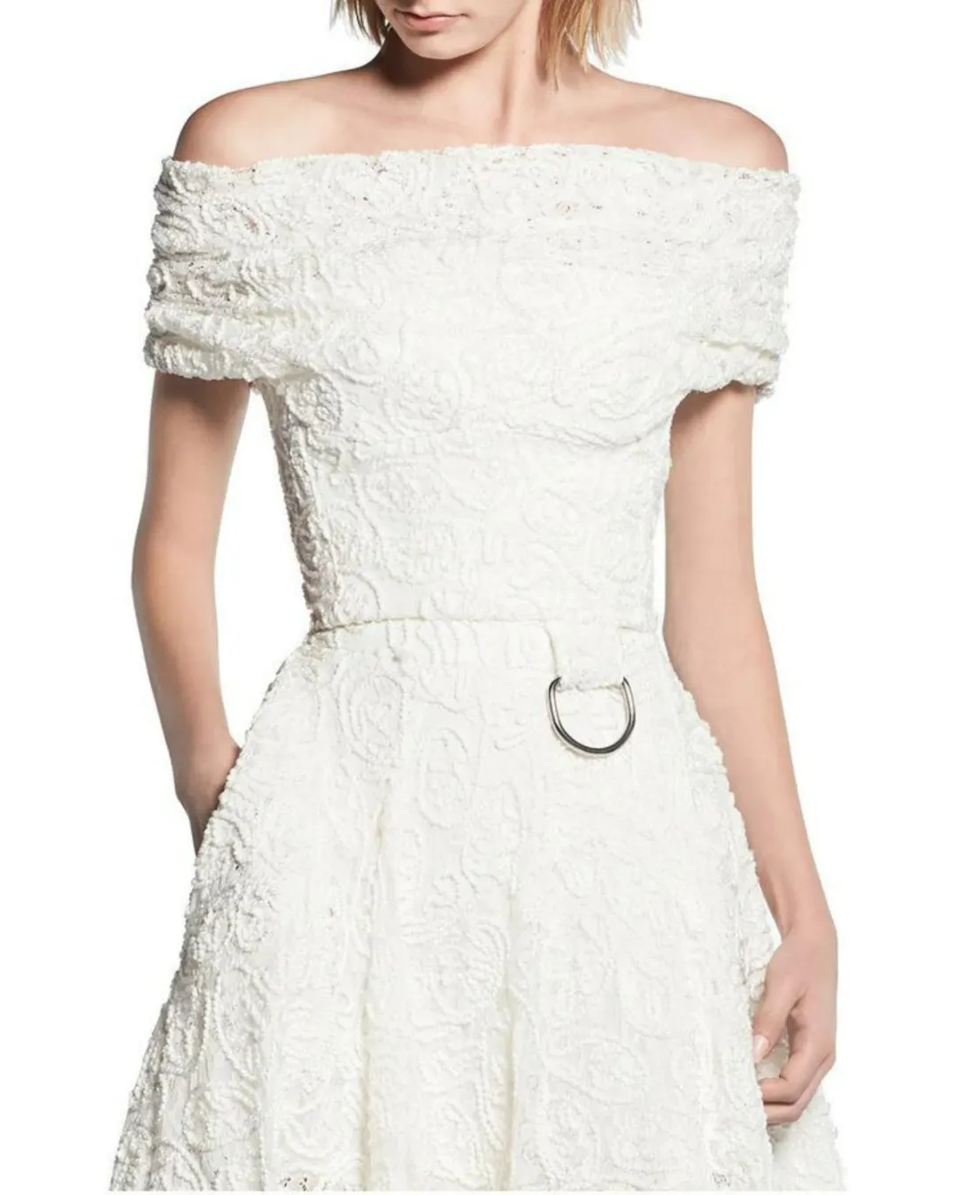 Maticevski Embrace Band Bodice & Promising Full Skirt Set White Size AU 8 for rent on The Volte - main image