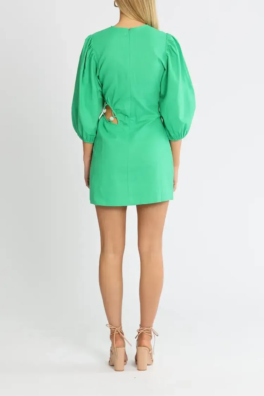 Suboo Elodie Mini Dress Green Size 10 for rent on The Volte - main image