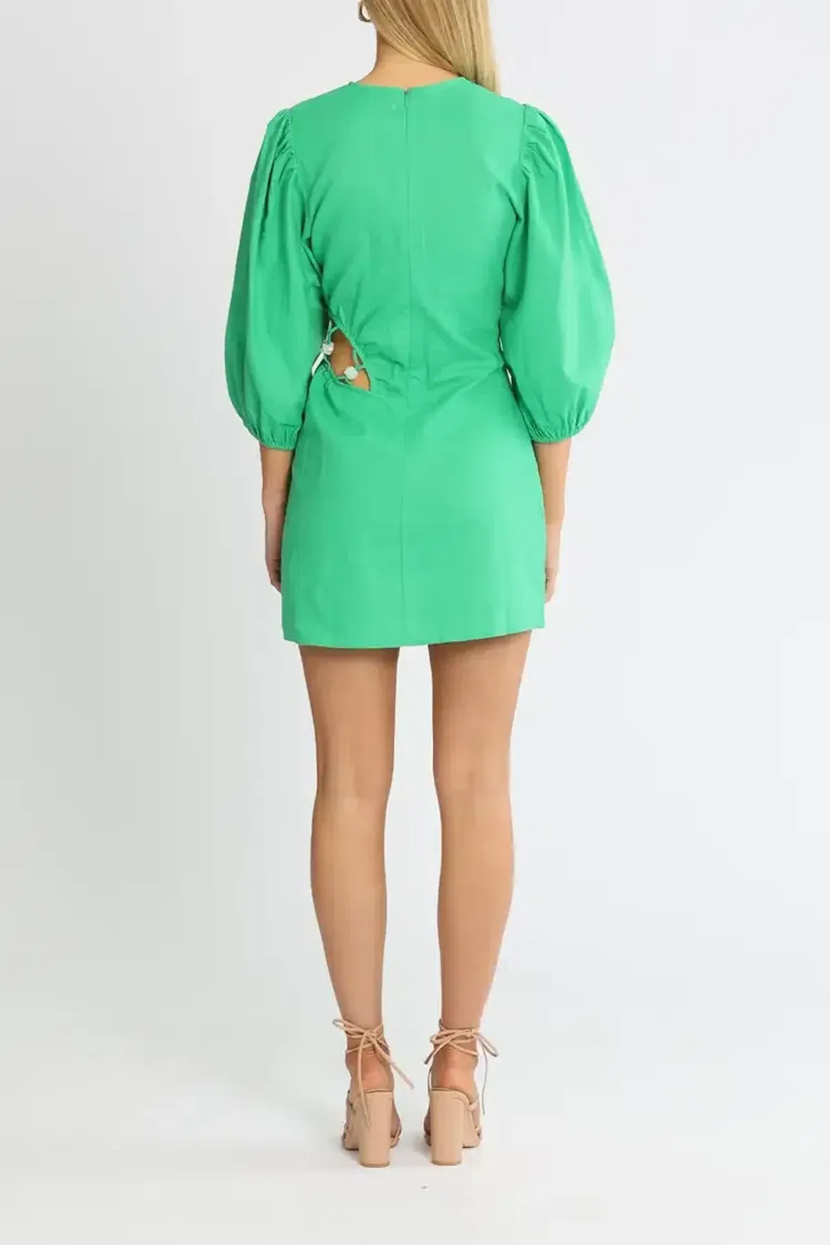 Suboo Elodie Mini Dress Green Size 10 - Image 3