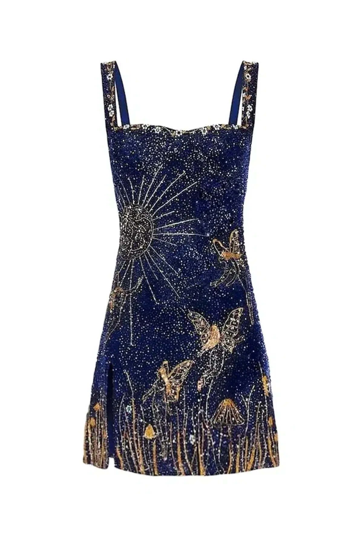 Clio Peppiatt Midnight Dress Navy Sequin Size XS/Au 6 - Image 7
