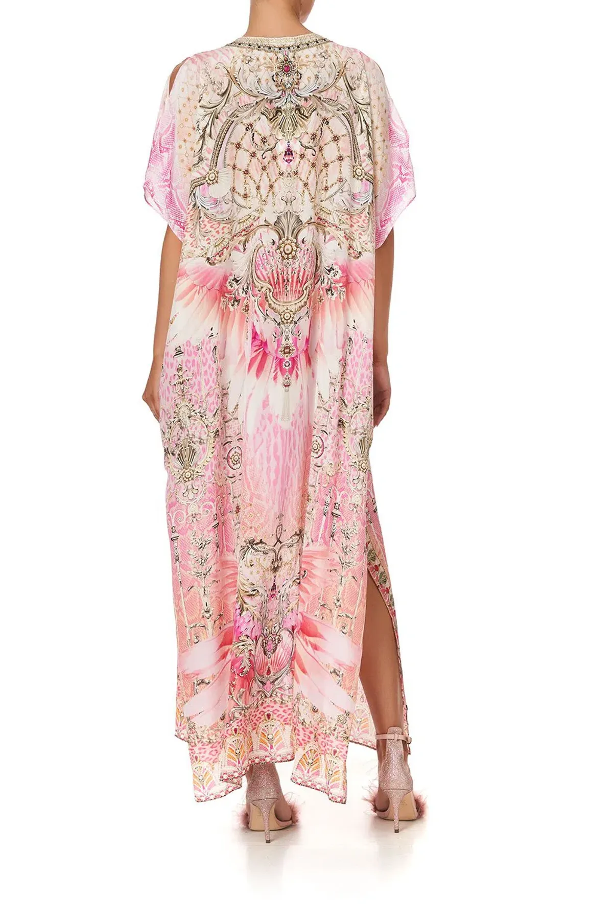 Camilla Deco Darling Slim Fit Kaftan With Split Print One Size - Image 2