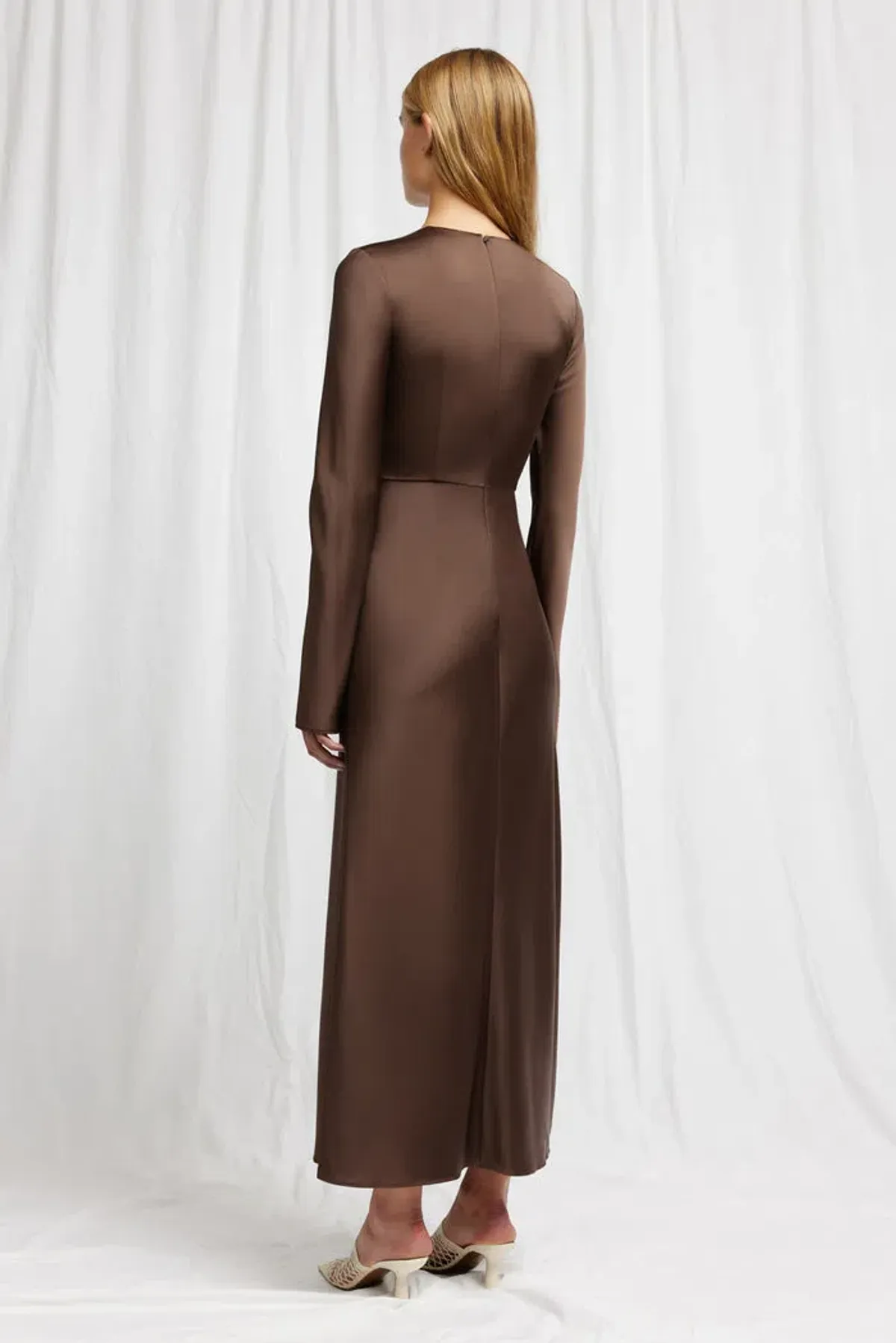 Significant Other Molly Dress Chocolate Brown Size 12 - Image 3