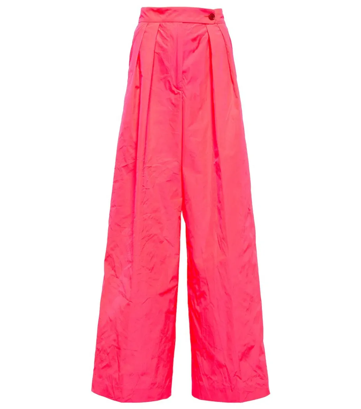 Dries Van Noten Organza High-rise Wide-leg Pants Pink Size 10 - Image 3