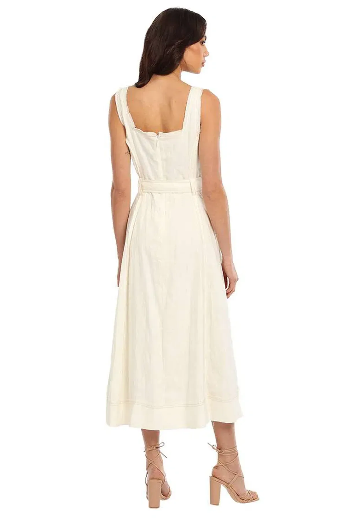 AJE  Byblos Midi Dress Ivory Size 12 - Image 3