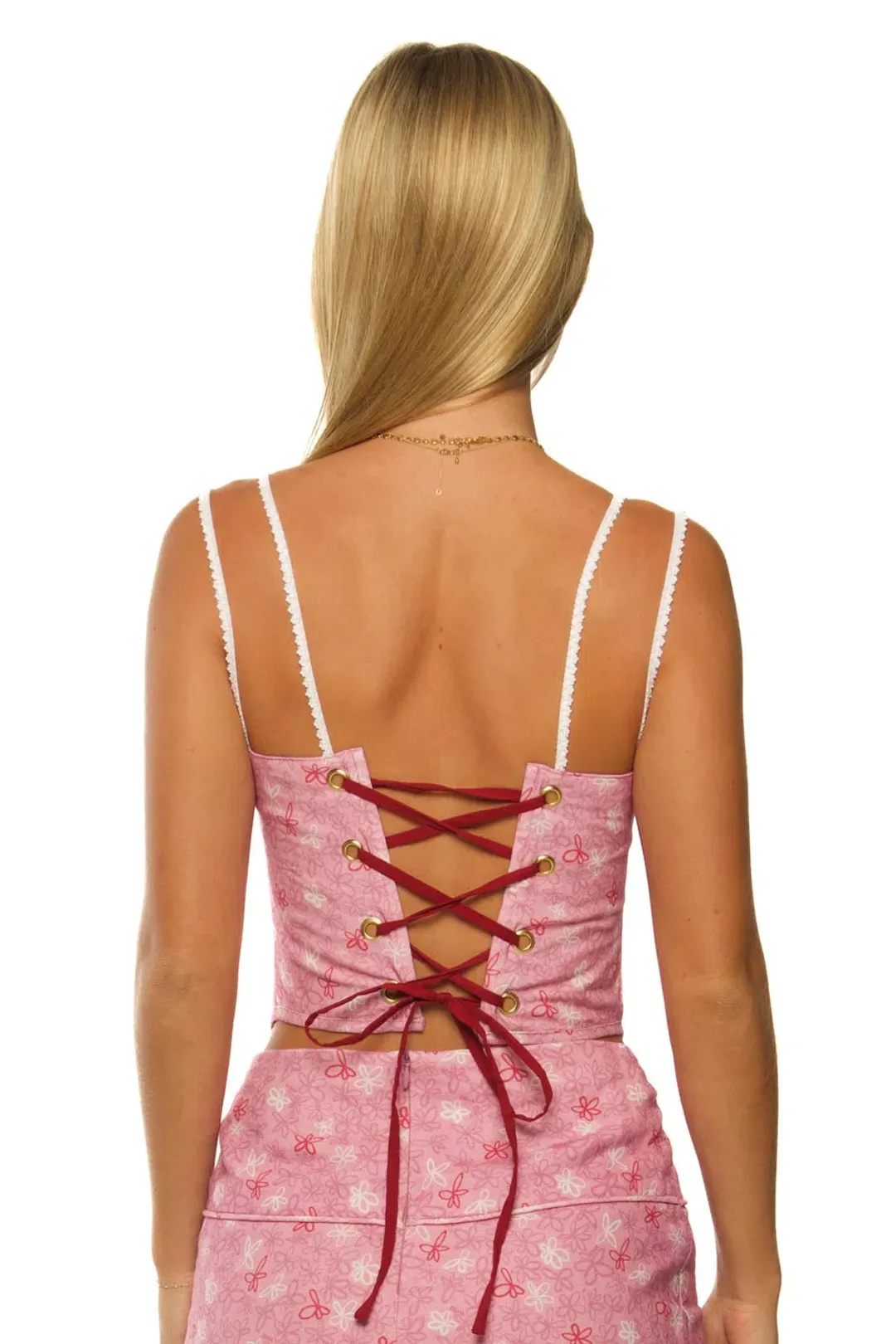 Eisha Corset Top Pink Size S/ Au 8 for rent on The Volte - main image