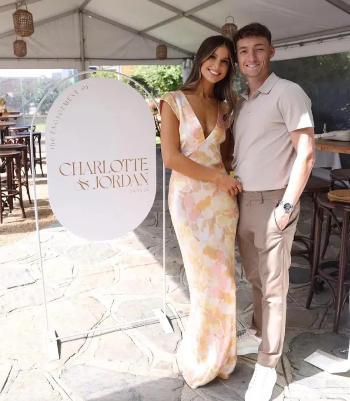 Bec & Bridge Indi V Neck Maxi Dress In Floral Haze Size AU 6 - Image 3