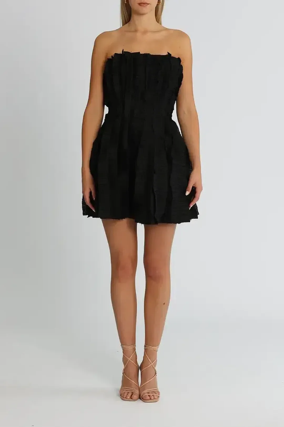 Aje Hybrid Sleeveless Mini Dress in Black Size 14 for rent on The Volte - main image